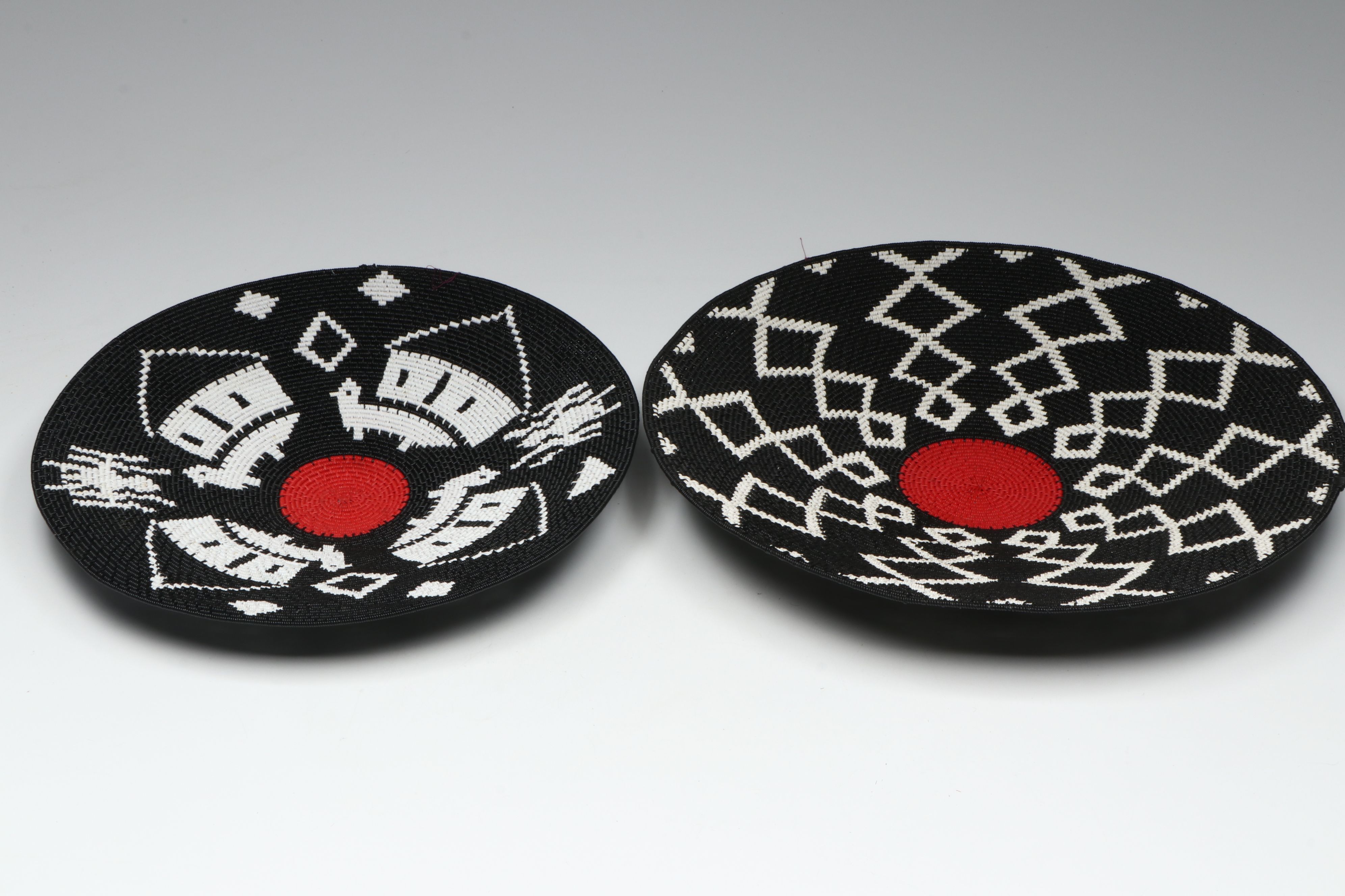 Zulu Artisan Crafted Round Telephone Wire Baskets