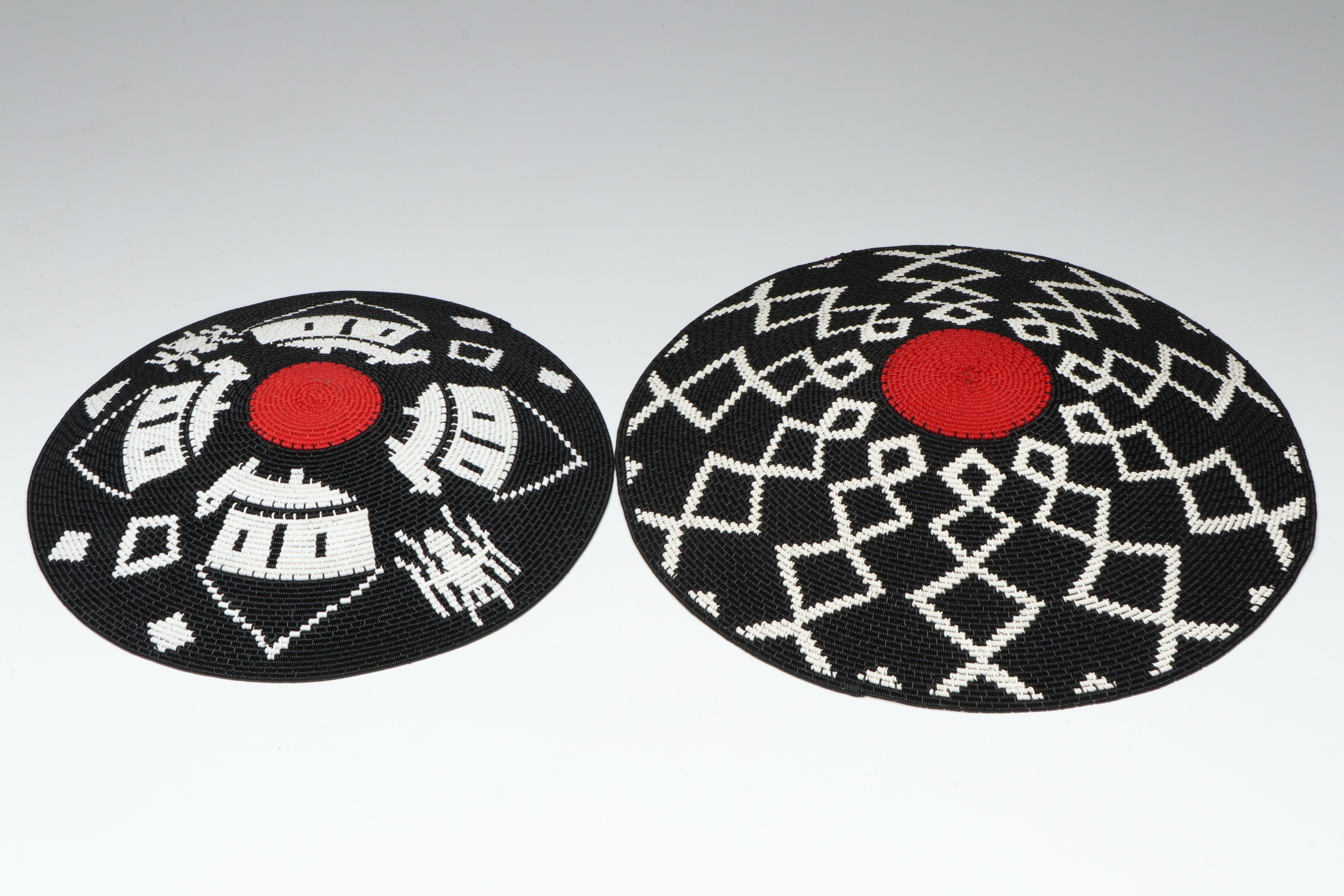 Zulu Artisan Crafted Round Telephone Wire Baskets