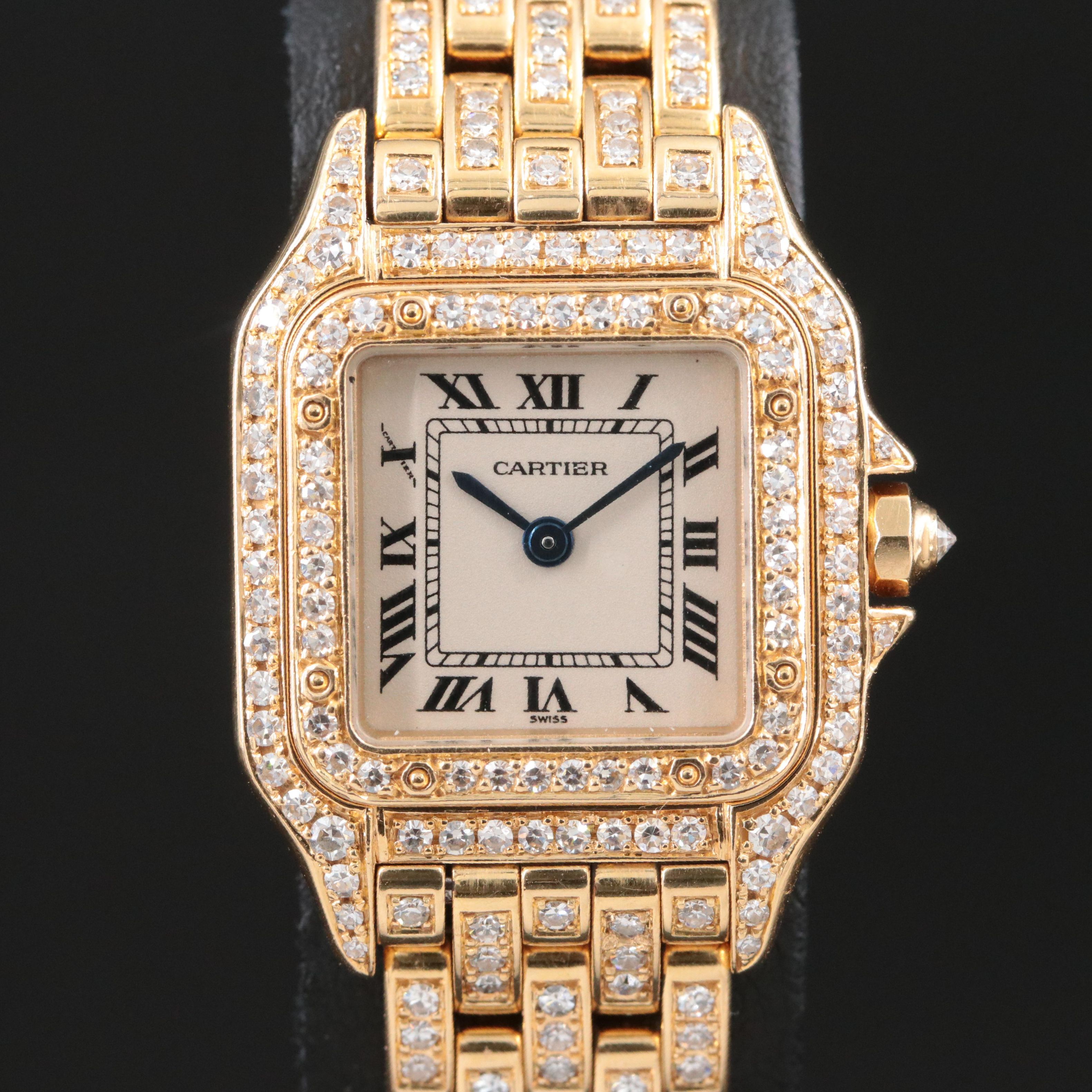 Cartier Panthere de Cartier 3.56 CTW Diamond 18K Watch