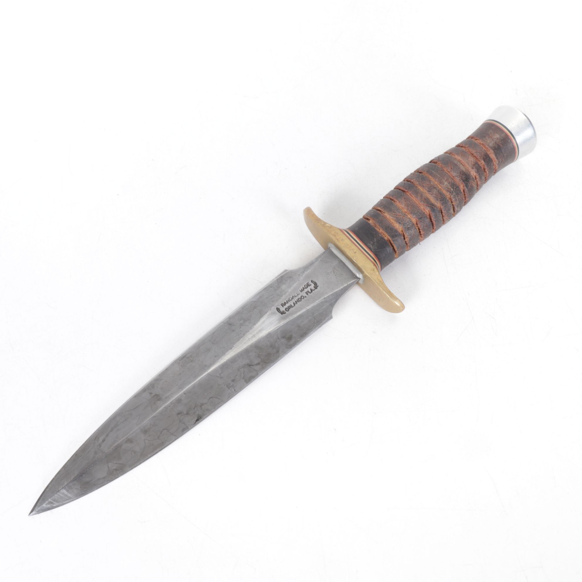 Randall Made 2-7 Fighting Stiletto Leather Handled Knife