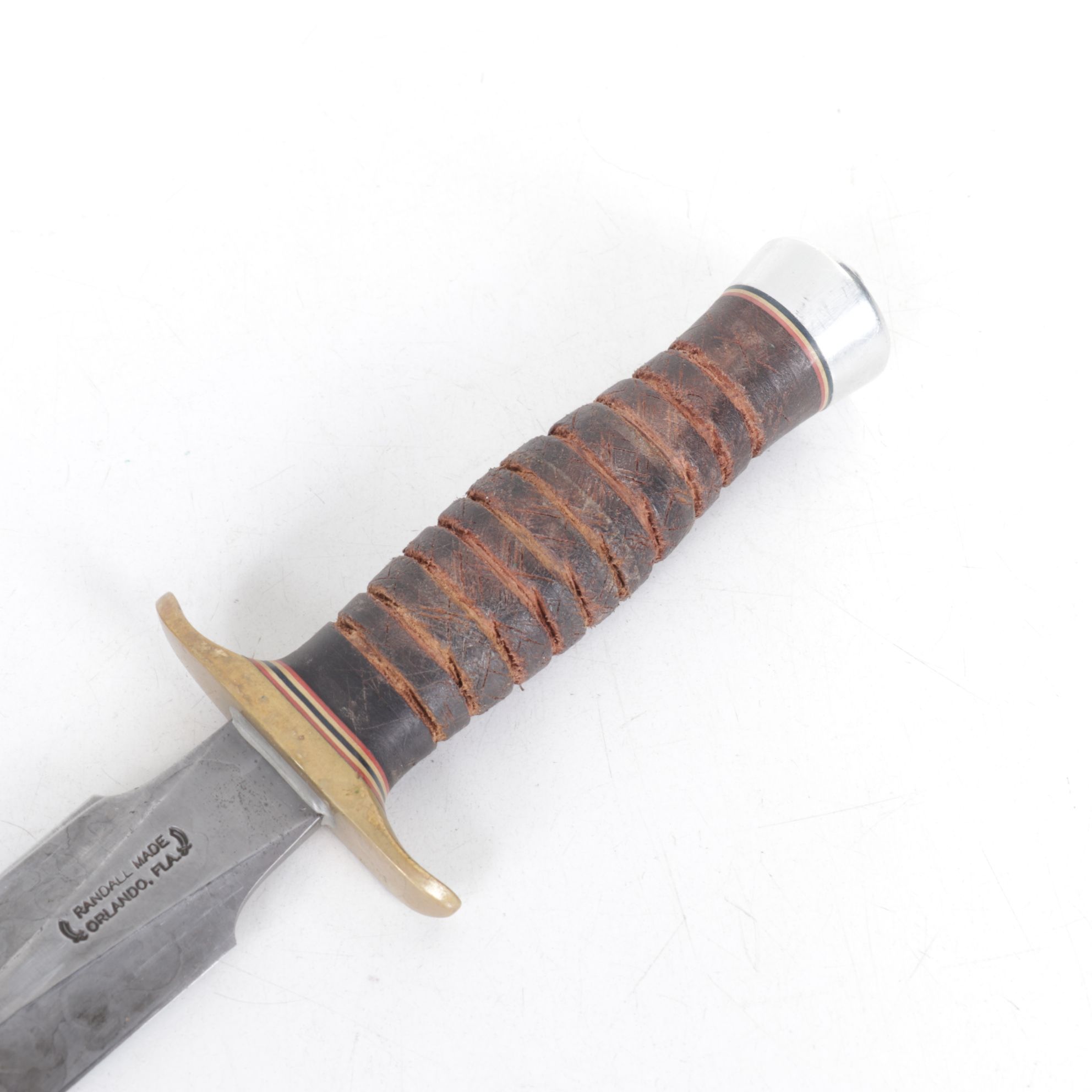 Randall Made 2-7 Fighting Stiletto Leather Handled Knife