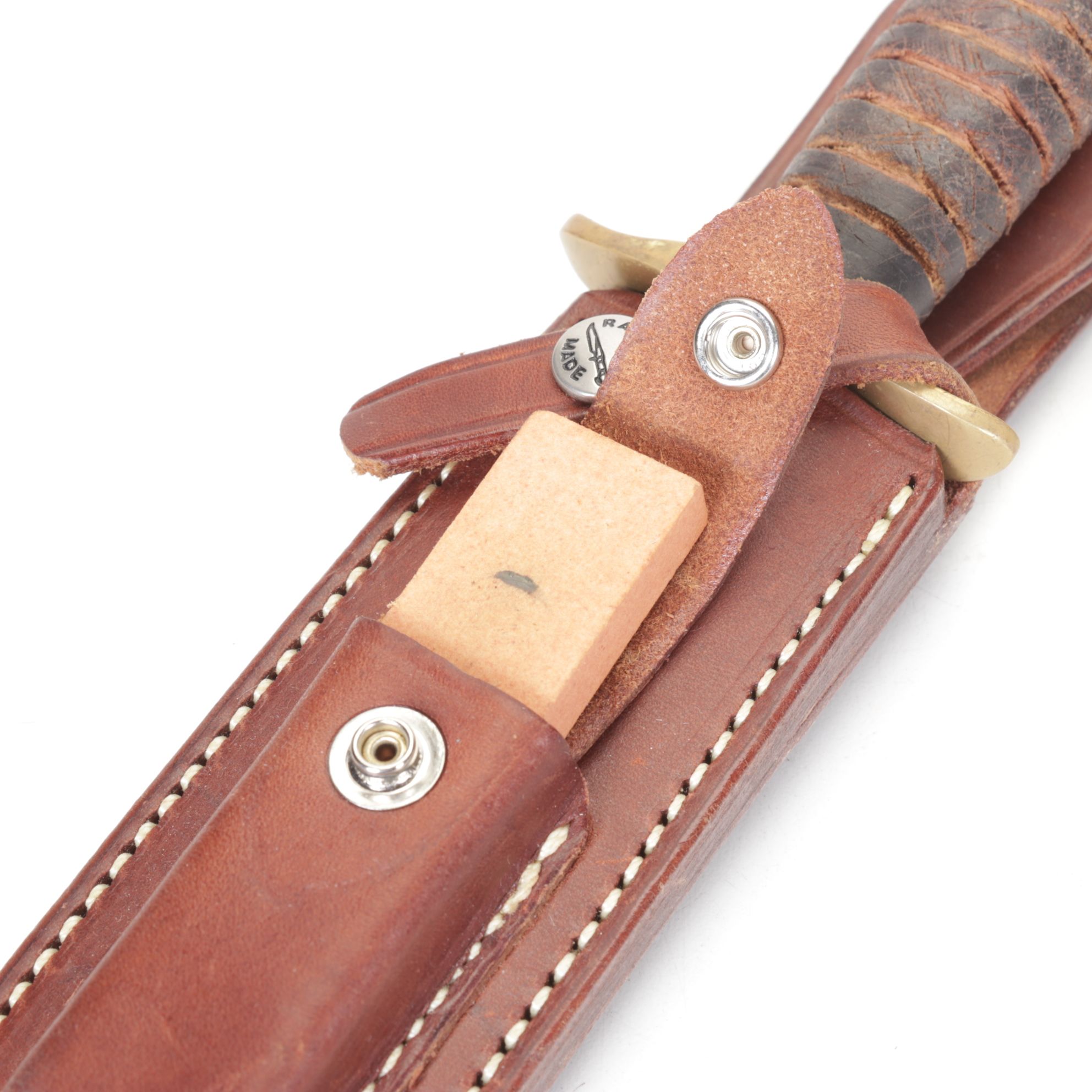 Randall Made 2-7 Fighting Stiletto Leather Handled Knife