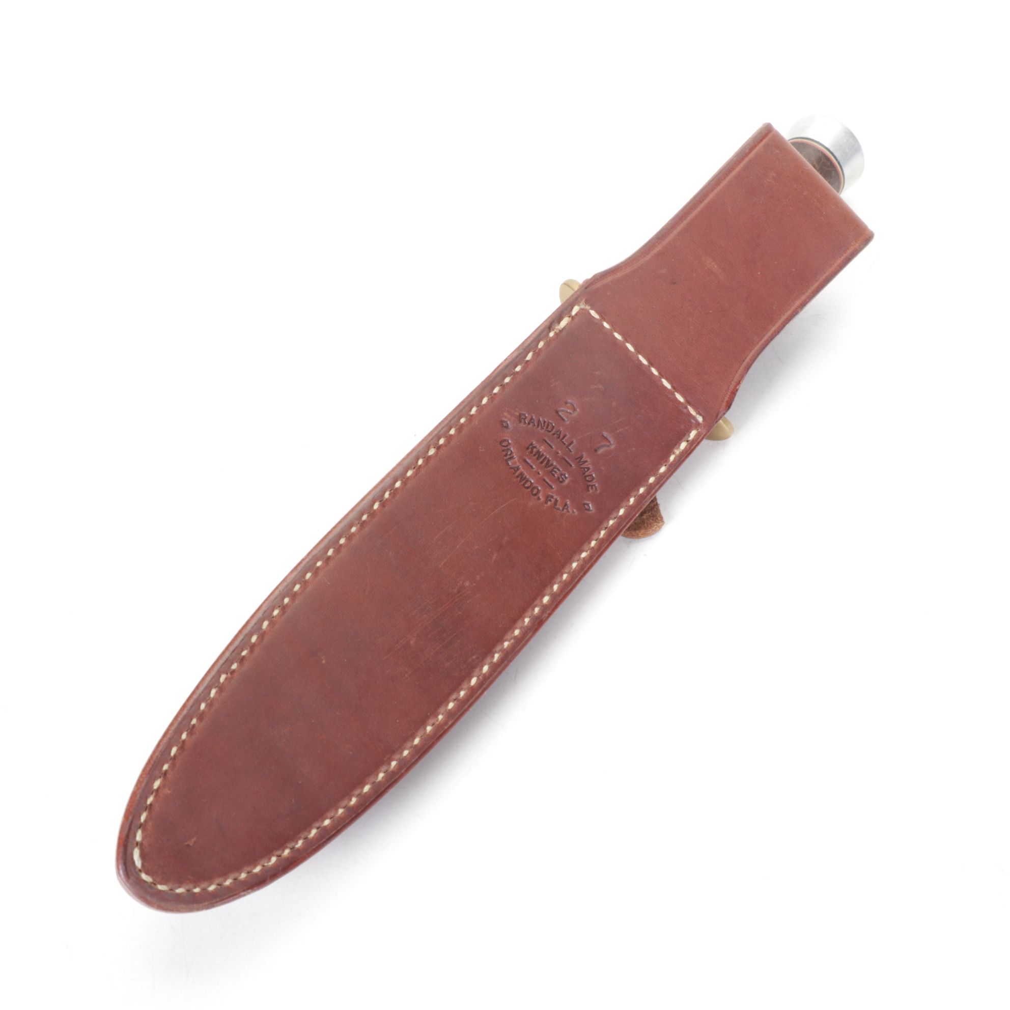 Randall Made 2-7 Fighting Stiletto Leather Handled Knife