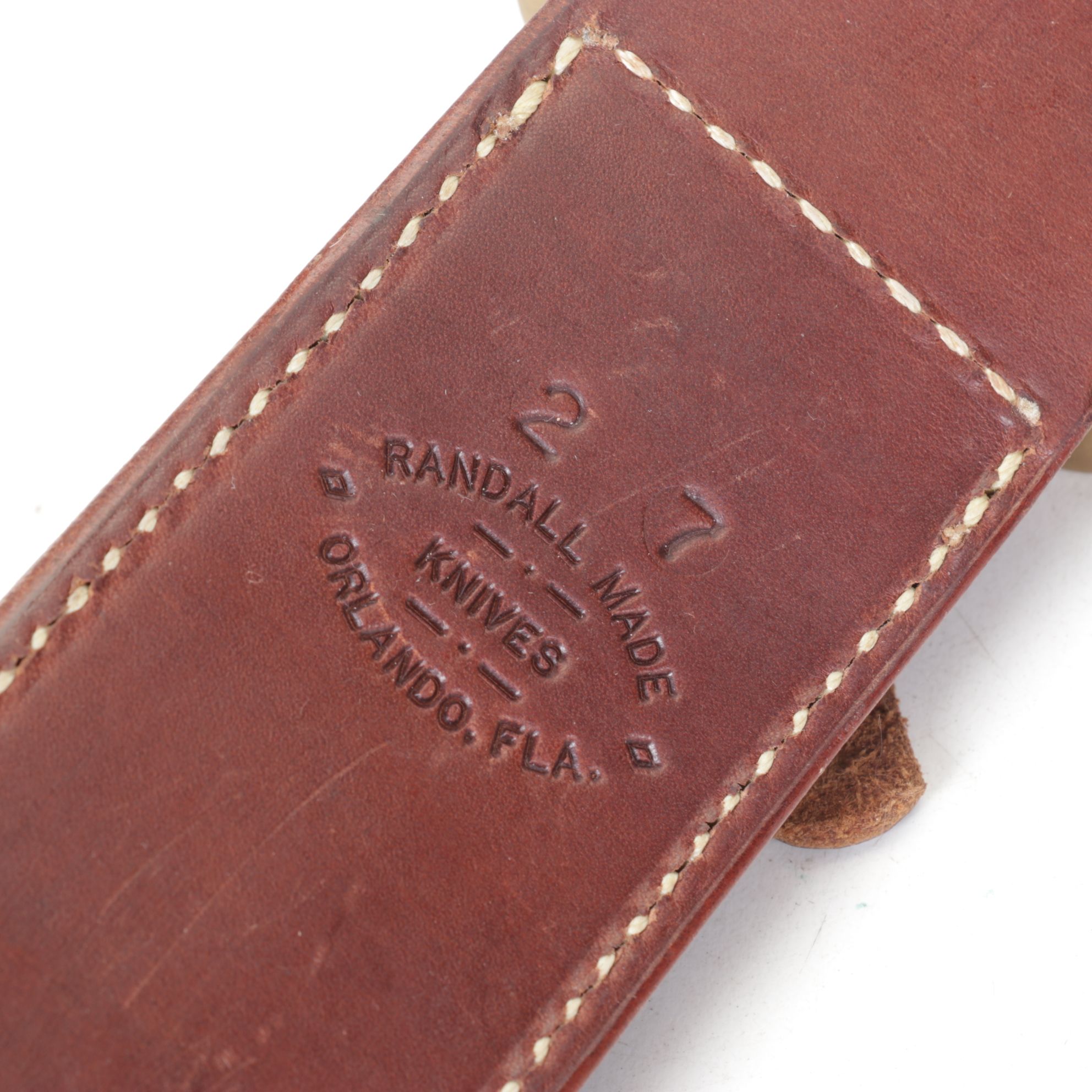 Randall Made 2-7 Fighting Stiletto Leather Handled Knife