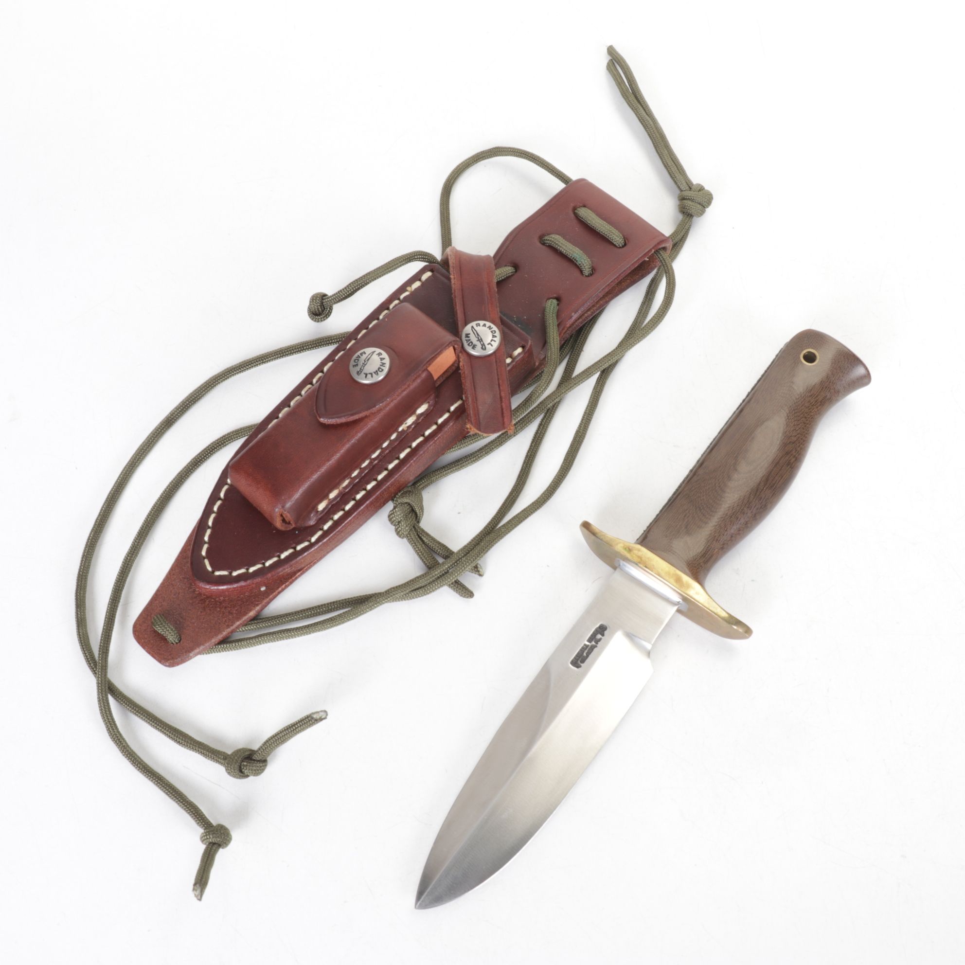 Randall Made Micarta Handled 5" Modified Spear Point Knife