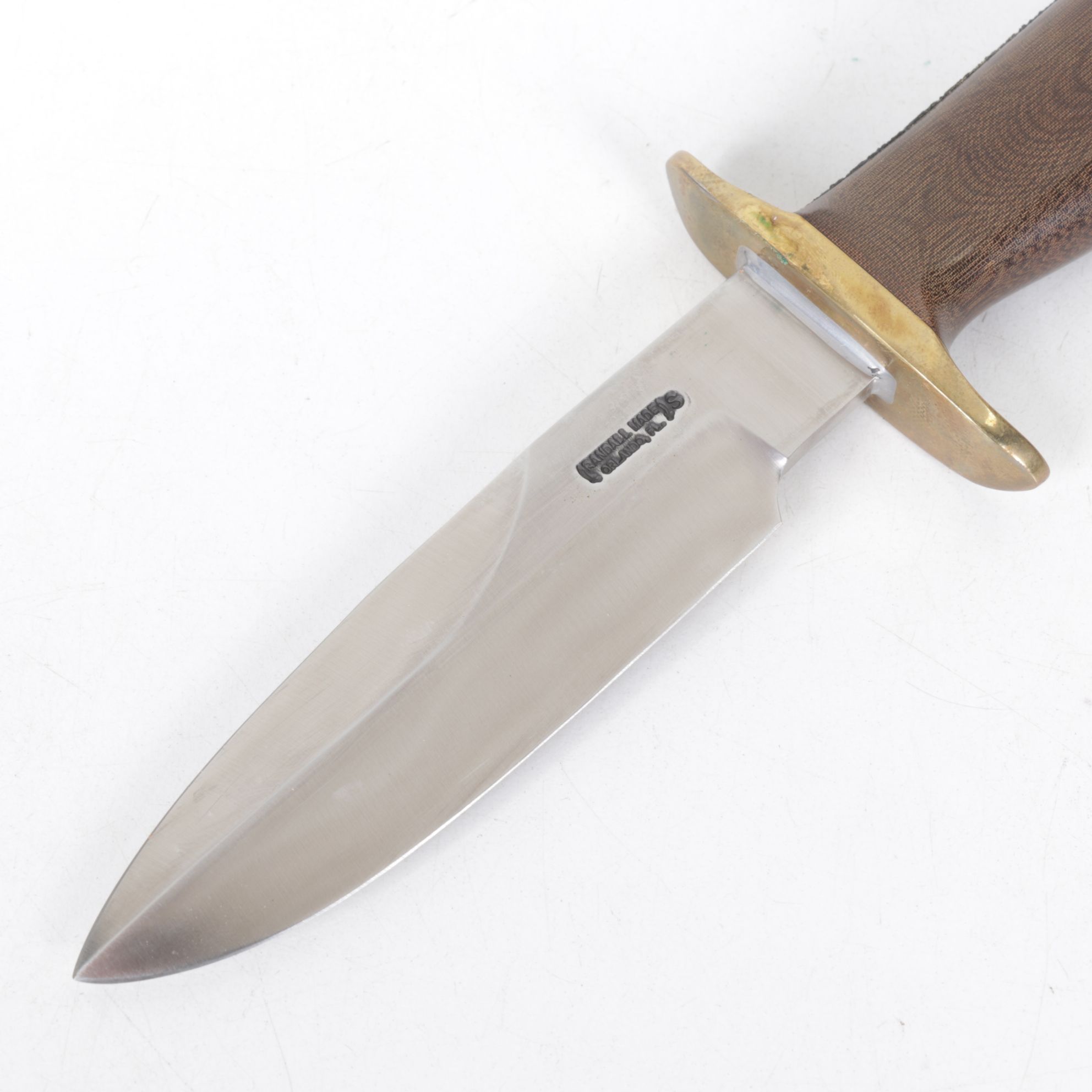Randall Made Micarta Handled 5" Modified Spear Point Knife