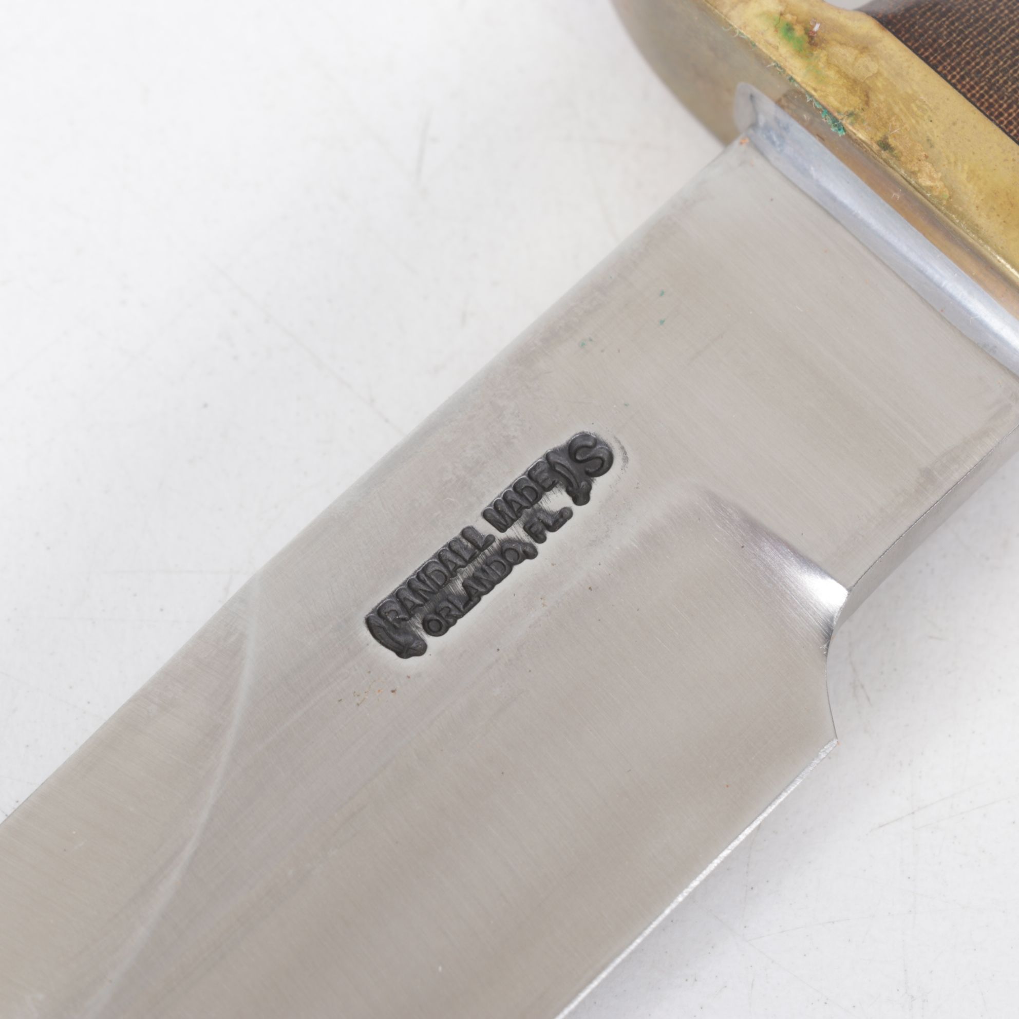 Randall Made Micarta Handled 5" Modified Spear Point Knife