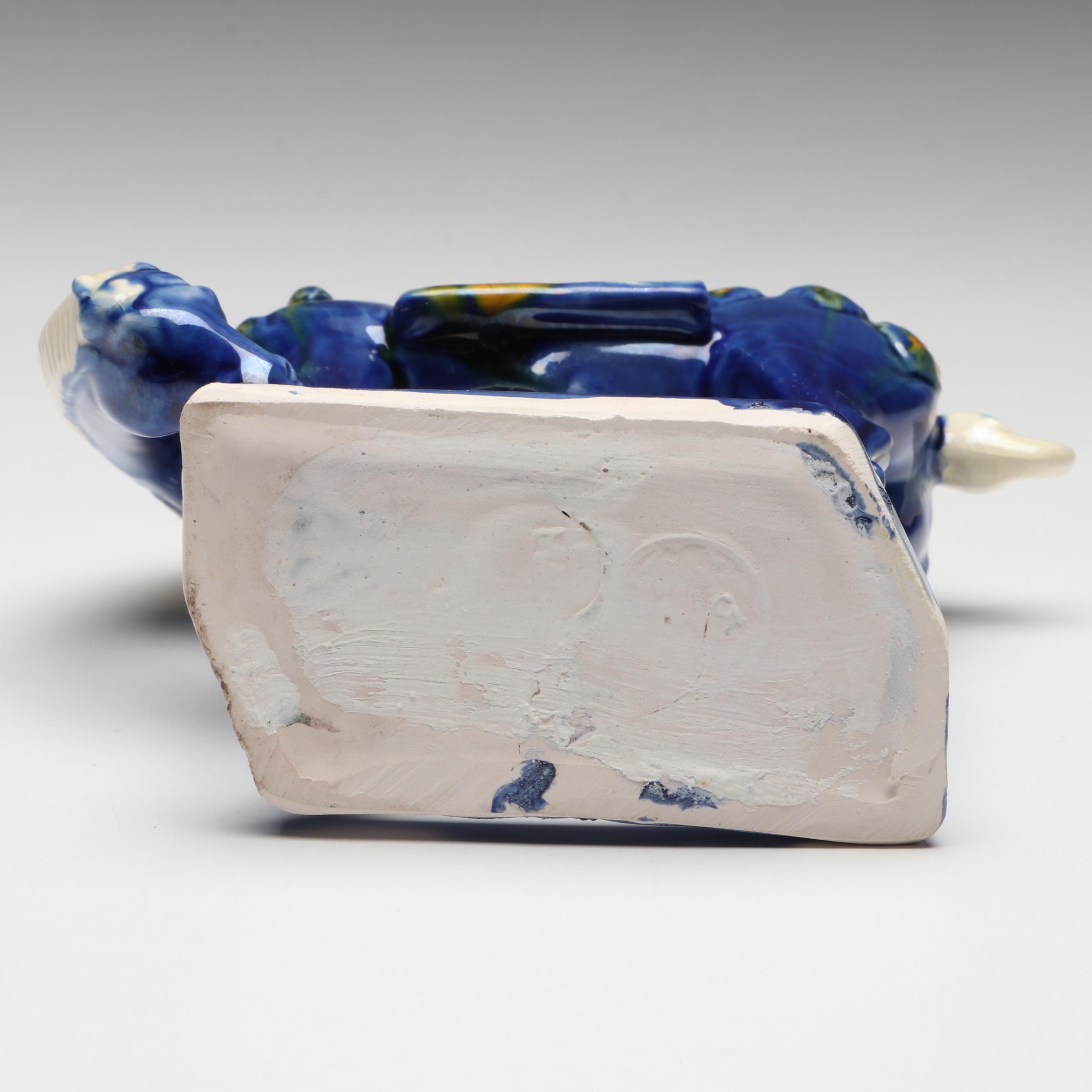 Chinese Tang Dynasty Style Sancai Glazed Ceramic Horse Figurine