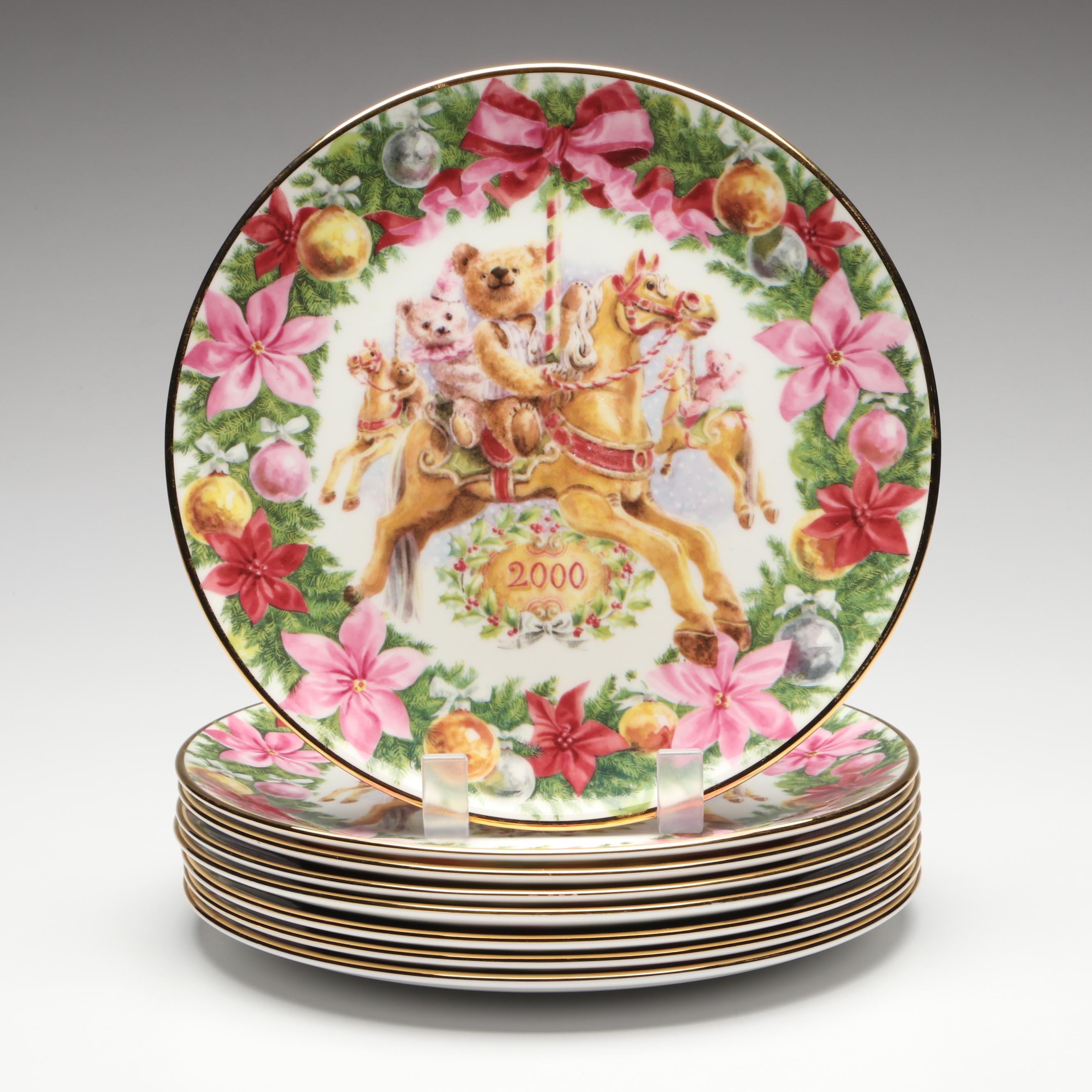 Neil Faulkner Royal Doulton "Christmas Carousel" Collector Plates, 2000