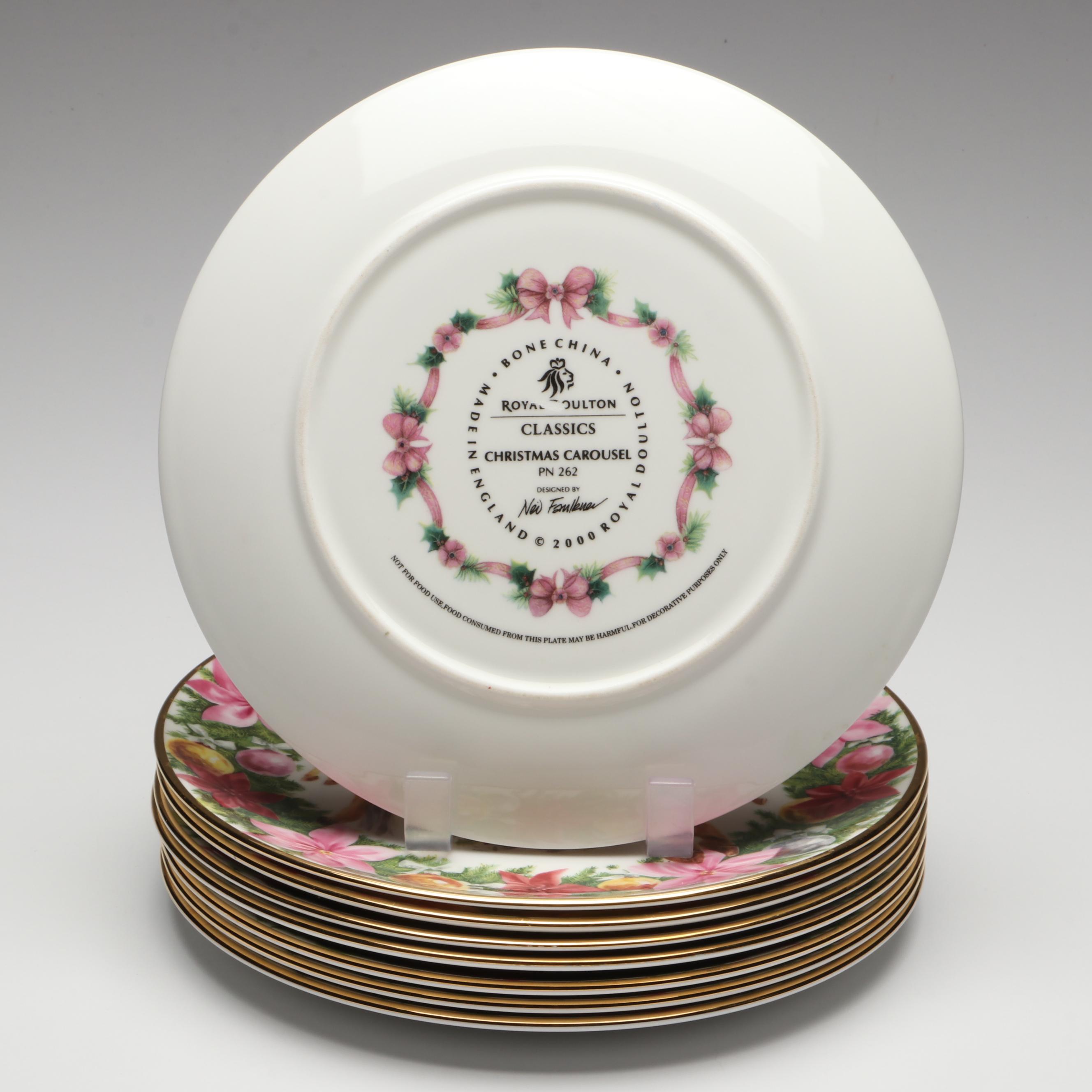 Neil Faulkner Royal Doulton "Christmas Carousel" Collector Plates, 2000
