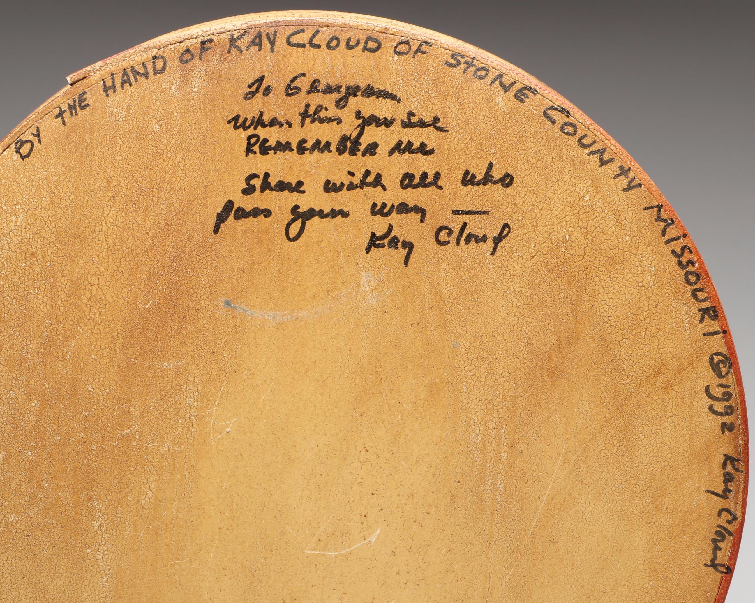 Kay Cloud Hand-Painted " Noah's Ark" Folk Art Box with Primitive Style Décor