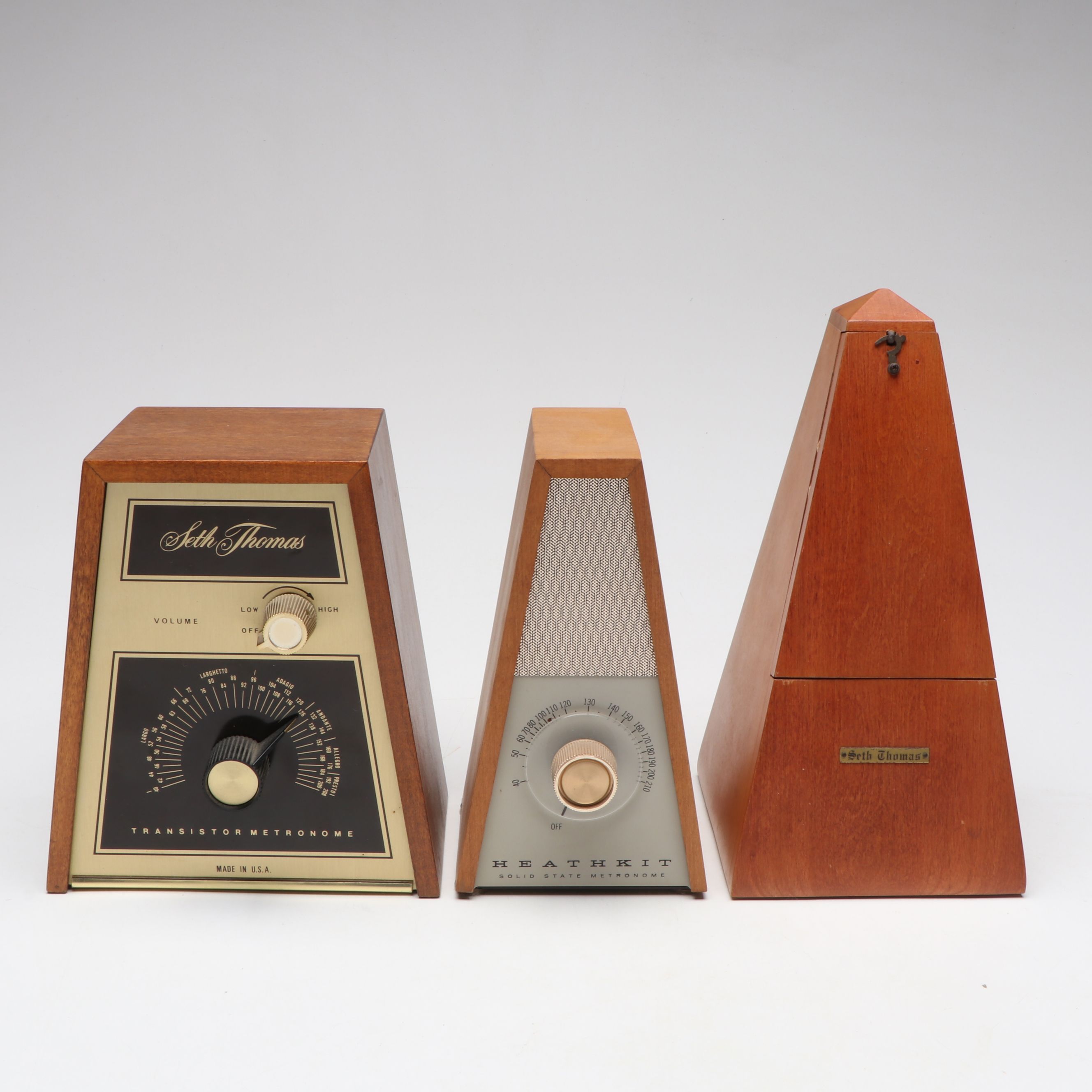 Heathkit with Seth Thomas Transistor and Wind-Up Metronomes, 20th Century
