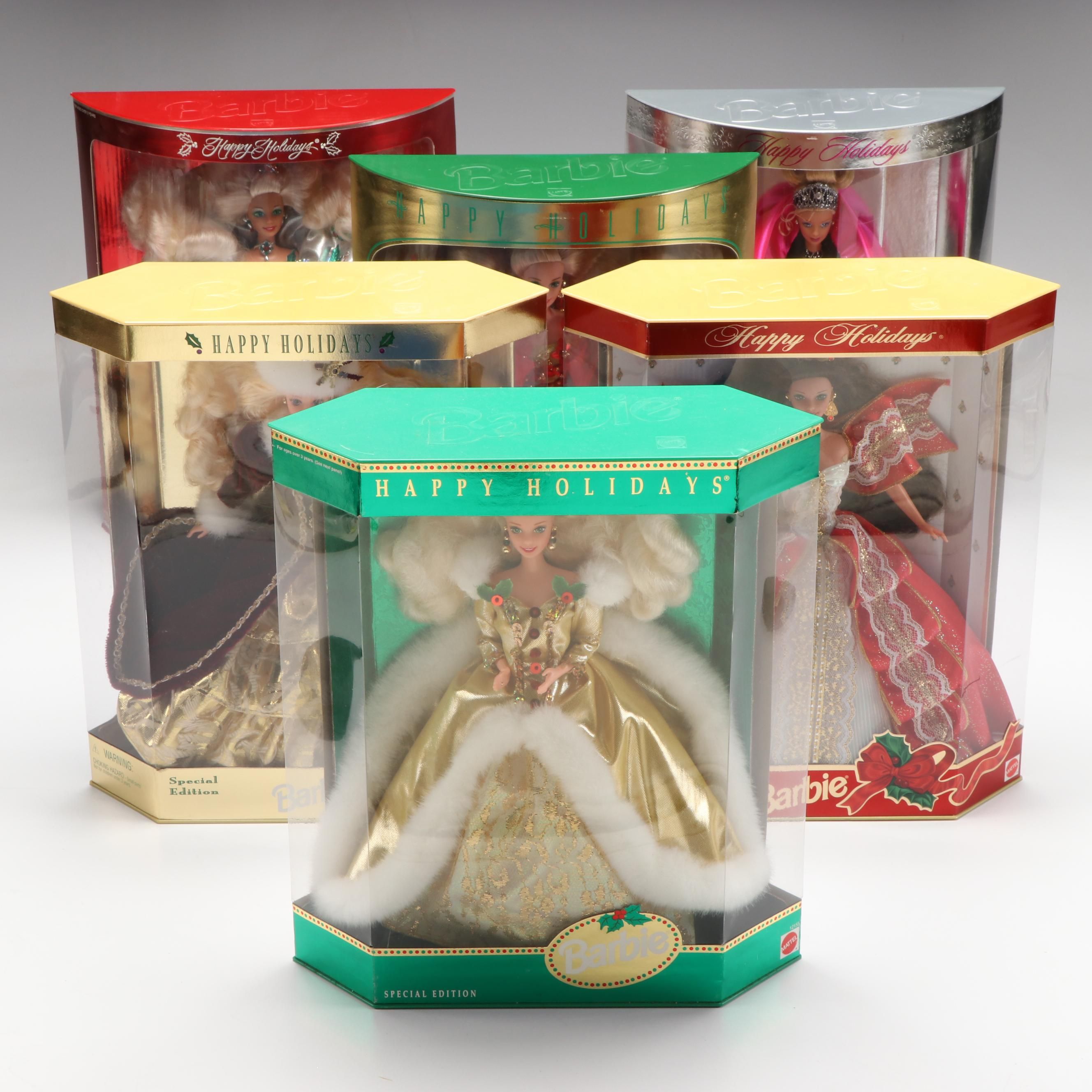 Barbie Special Edition "Happy Holidays" Dolls, 1993–1998