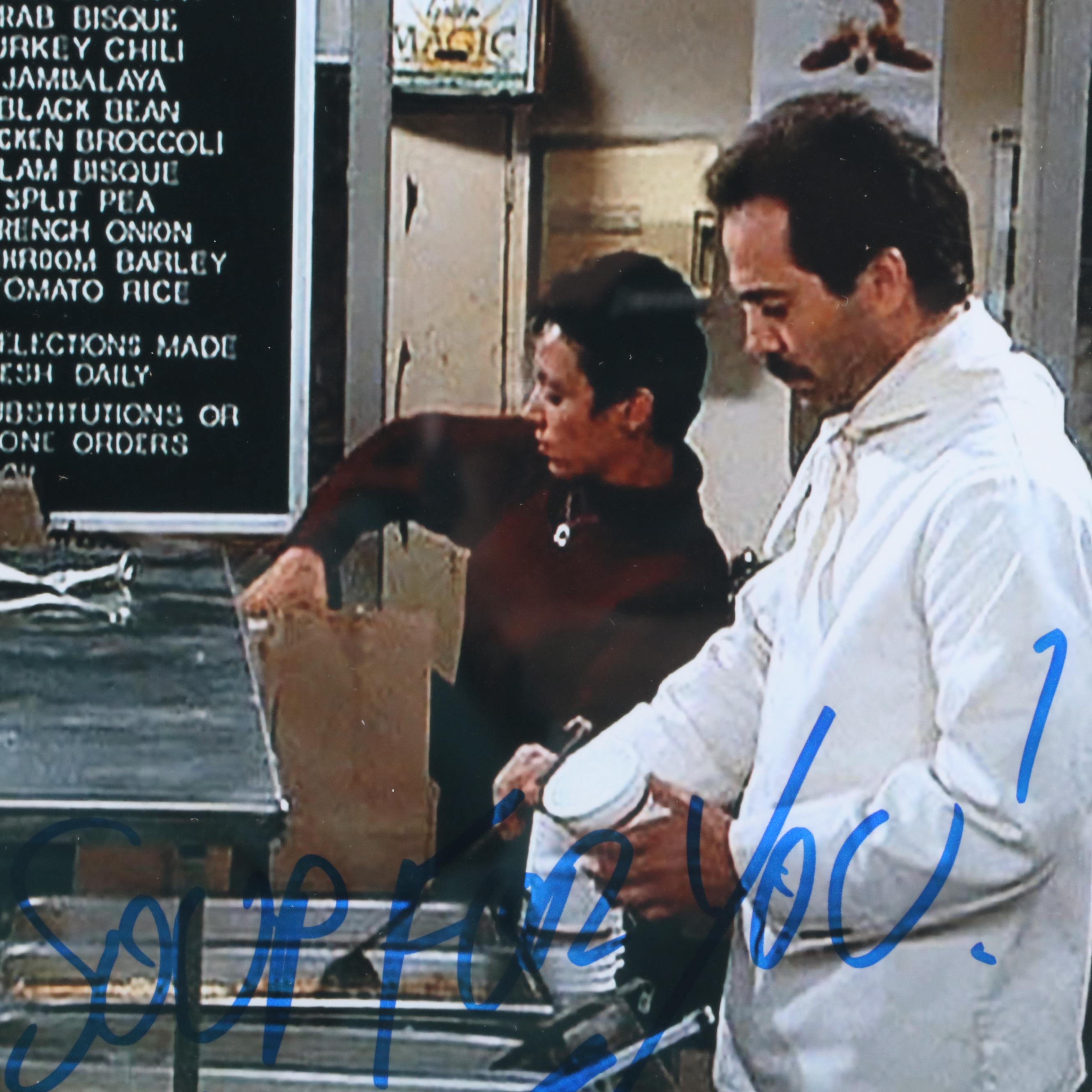 Larry Thomas Signed “No Soup For You!” Seinfeld Print in Matted Frame, JSA
