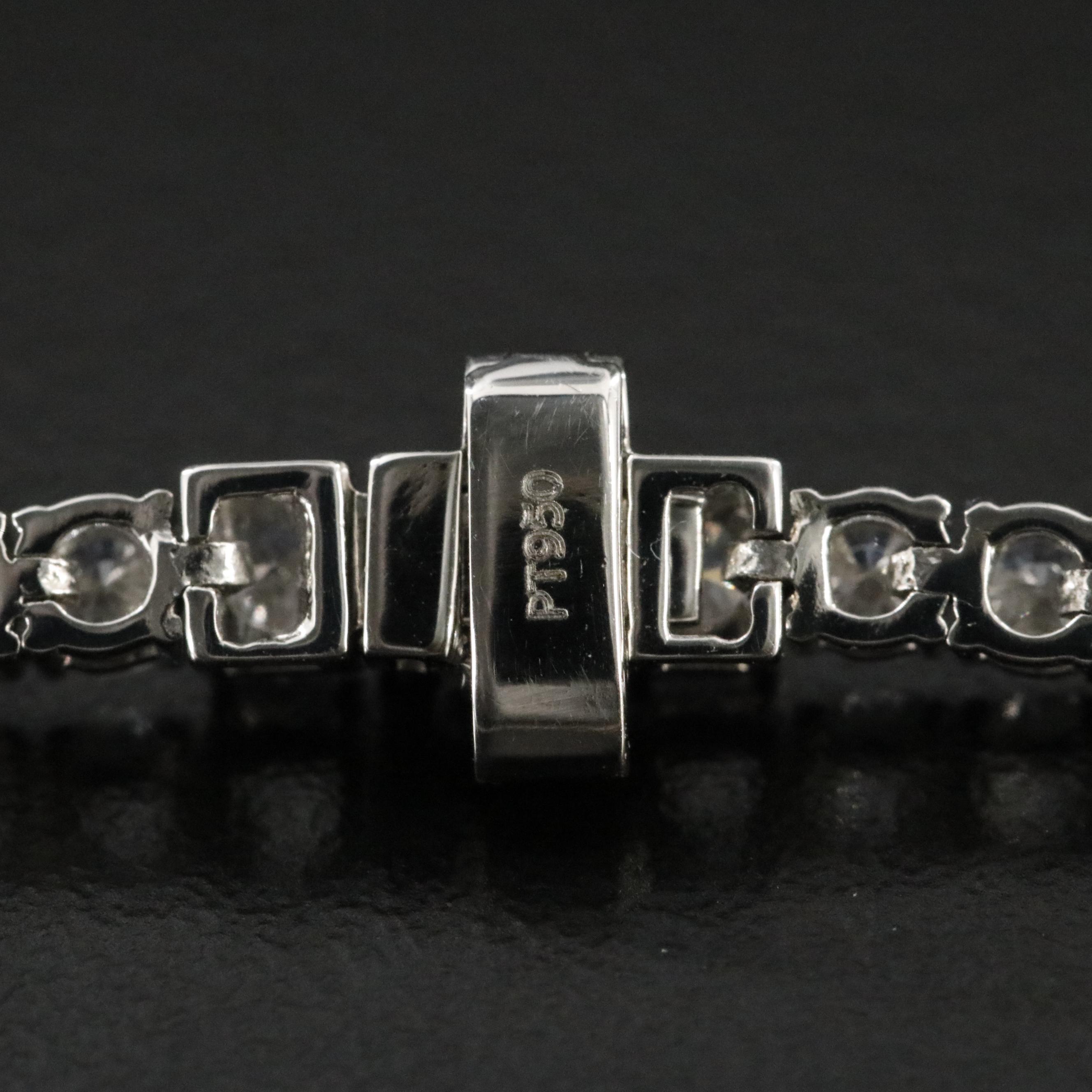 Platinum 29.04 CTW Lab Grown Diamond Riviera Necklace