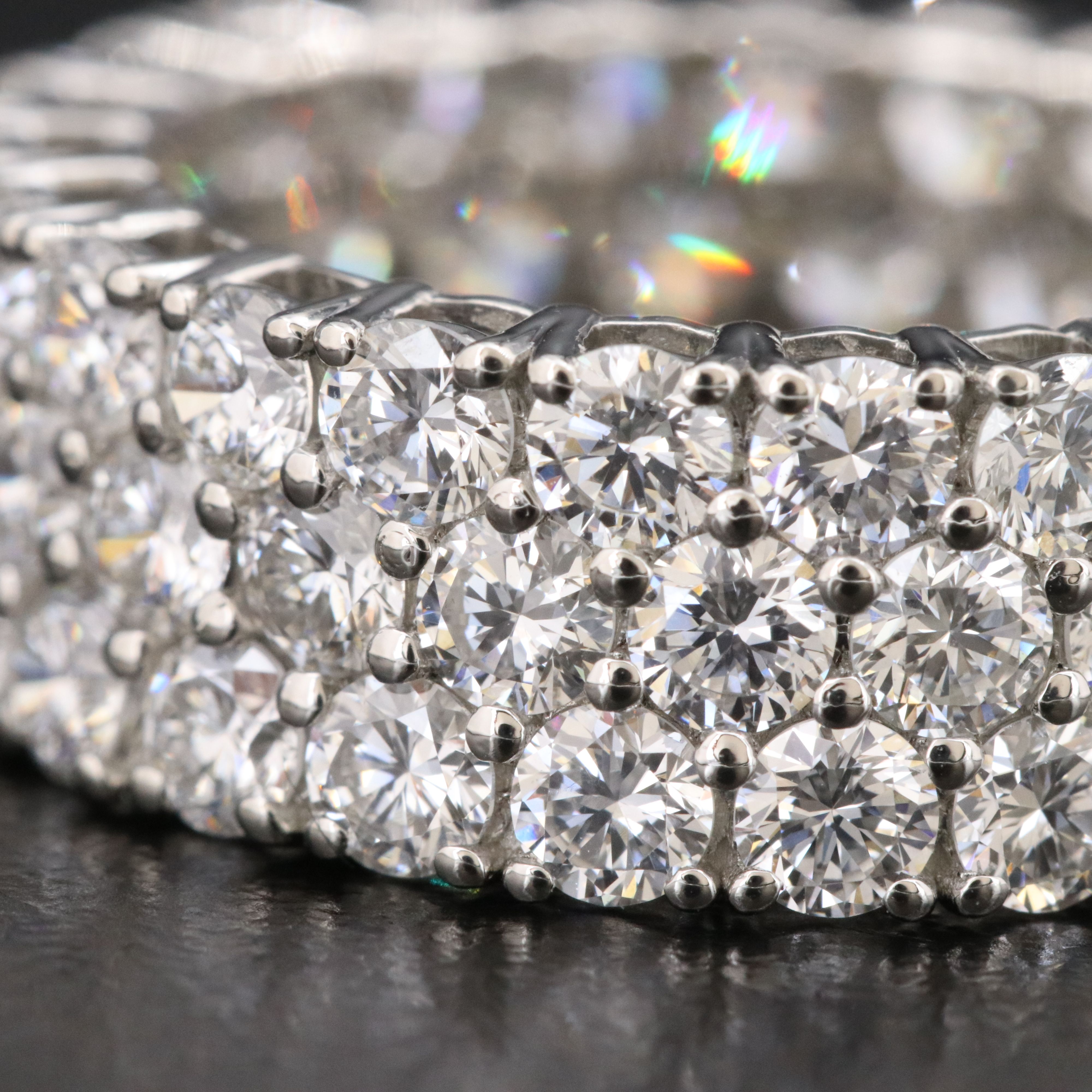 Platinum 6.15 CTW Lab Grown Diamond Eternity Band