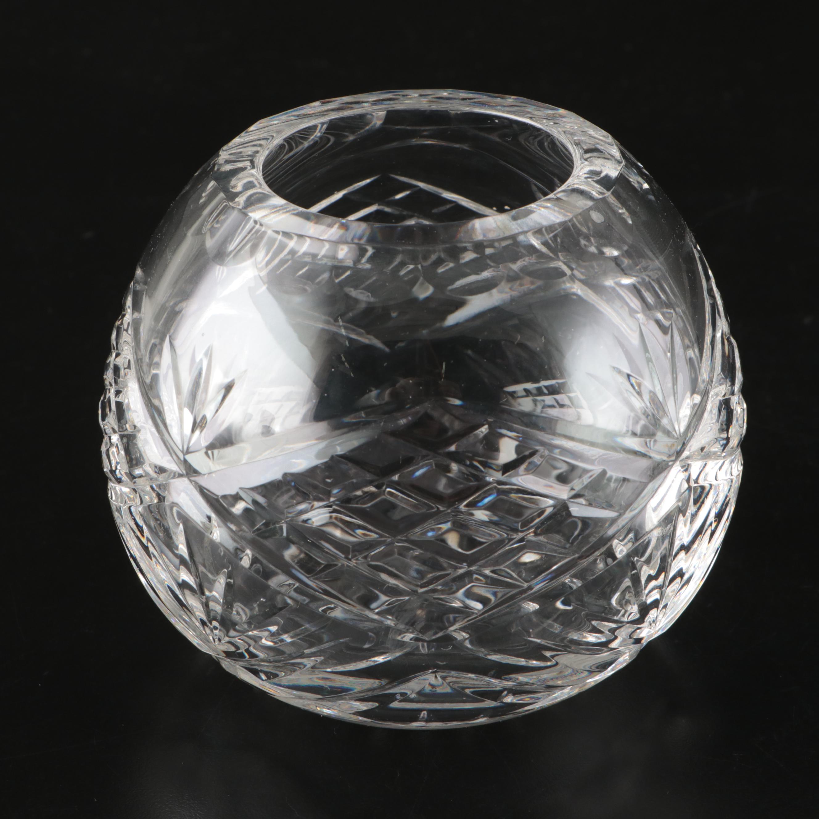 Block "Tulip Garden" Crystal Bowl with Godinger "Dublin" Vase