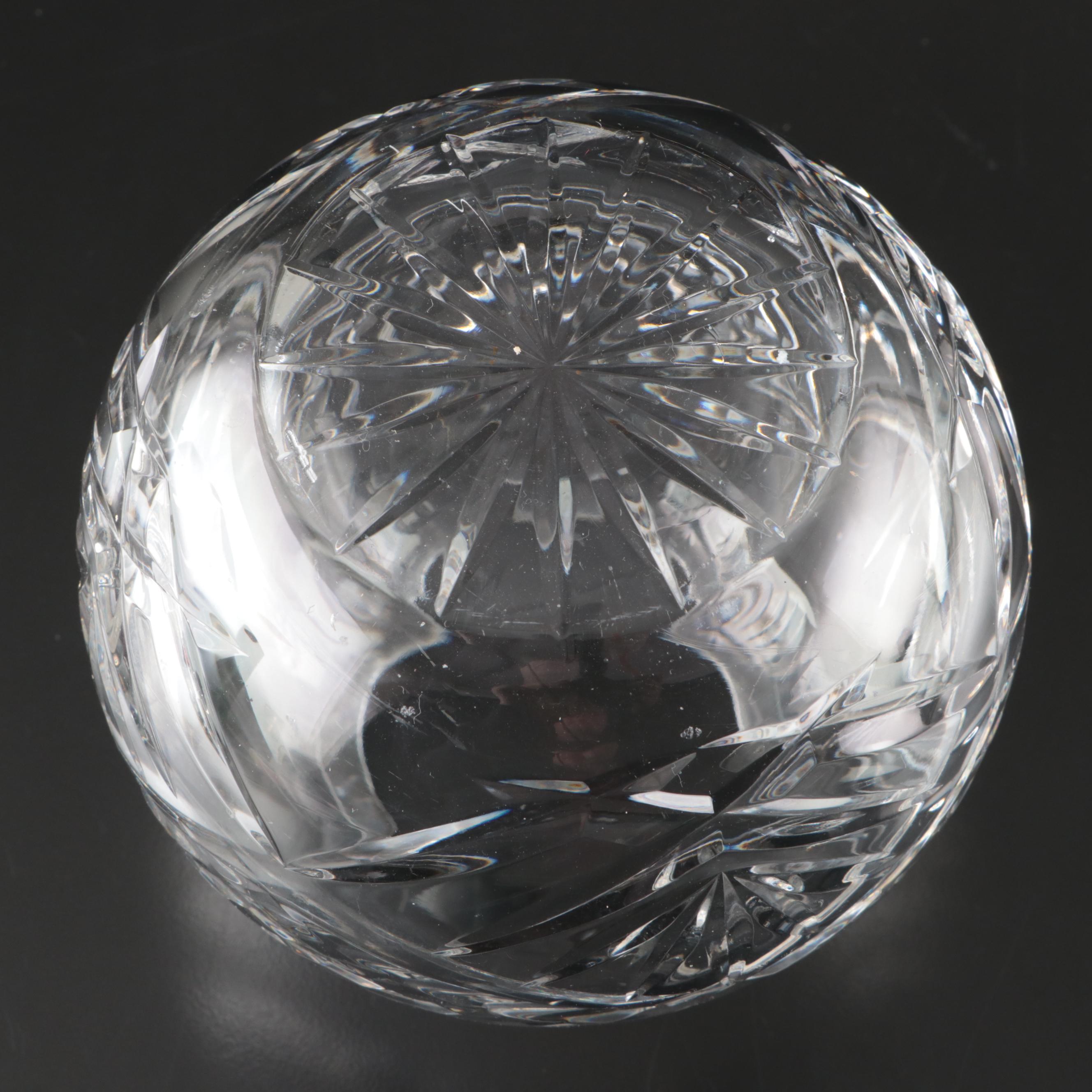 Block "Tulip Garden" Crystal Bowl with Godinger "Dublin" Vase