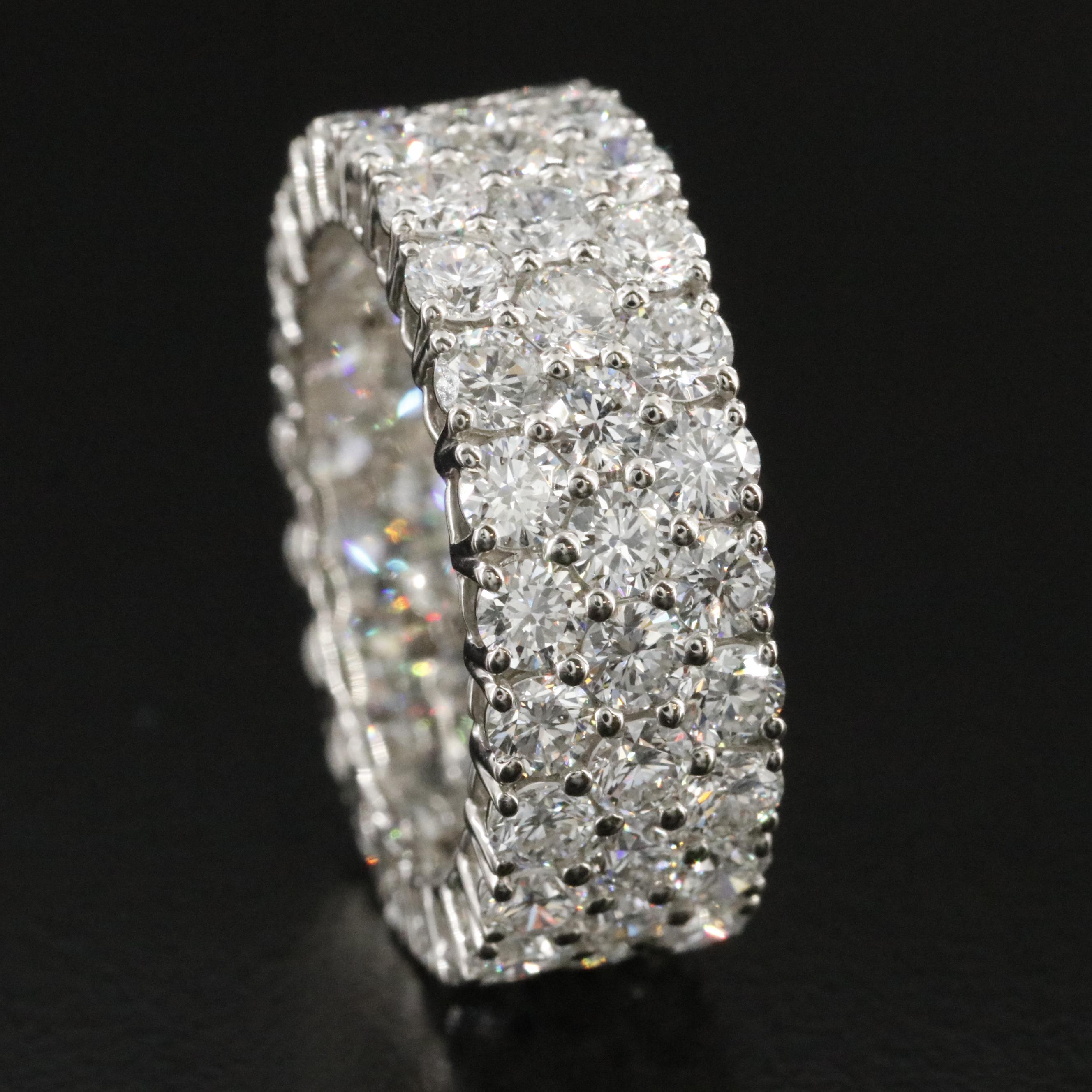 Platinum 6.17 CTW Lab Grown Diamond Eternity Band