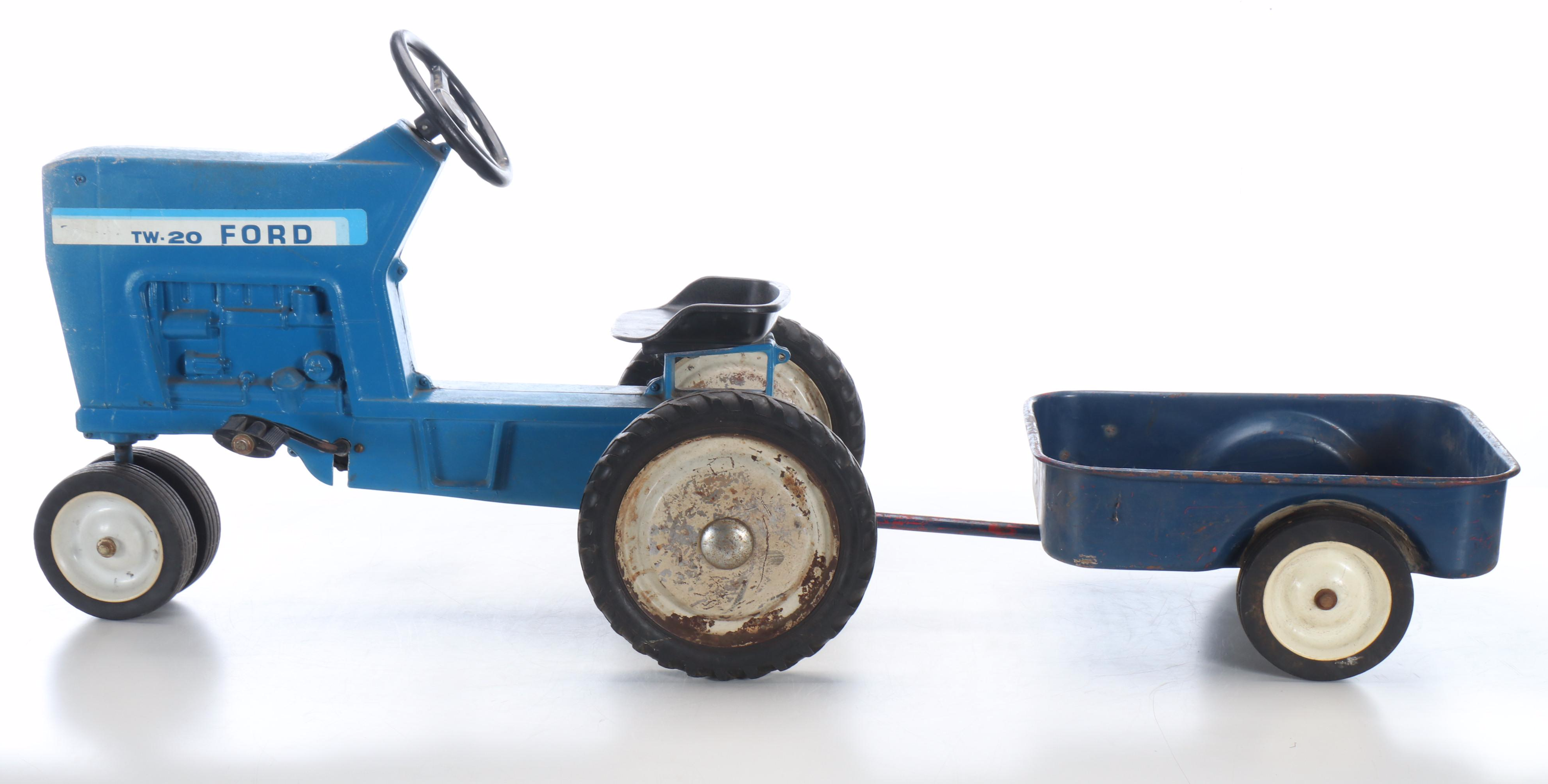 Vintage Ford TW-20 Ride-On Pedal Tractor