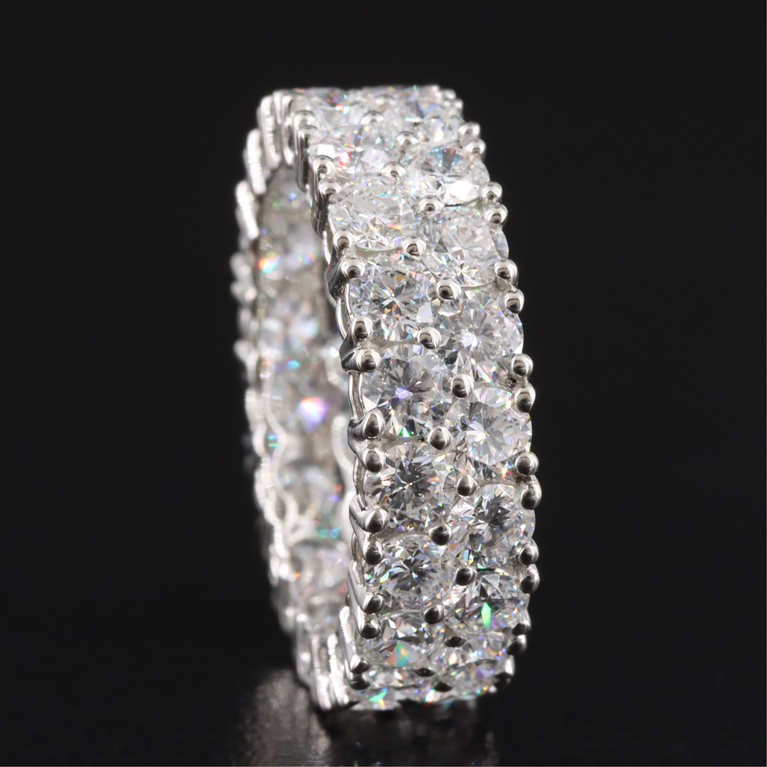 Platinum 5.69 CTW Lab Grown Diamond Eternity Band