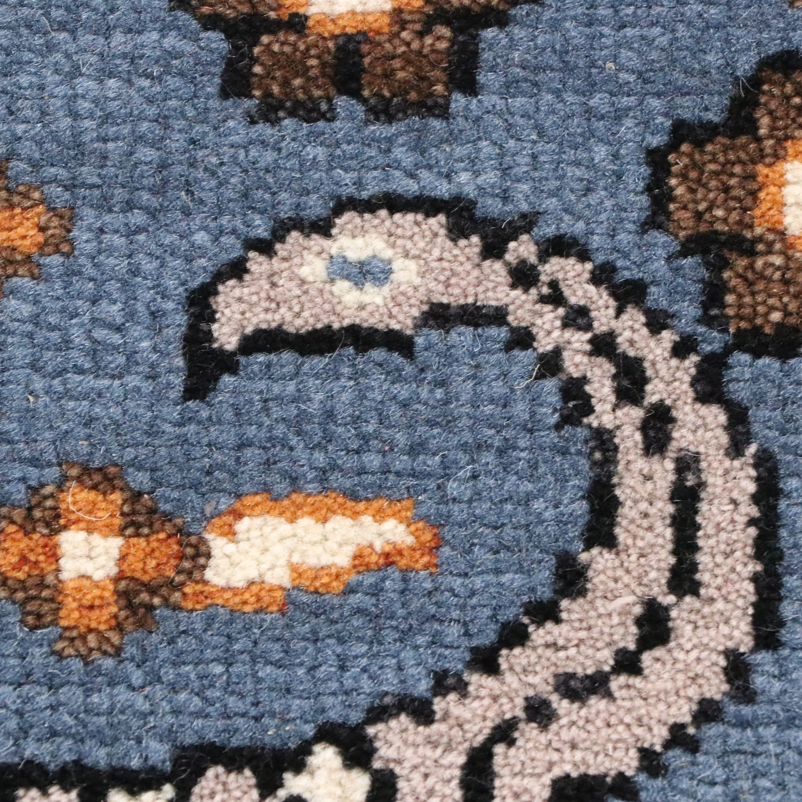 2'6 x 7'11 Hand-Knotted Indo-Persian Ziegler Style Carpet Runner