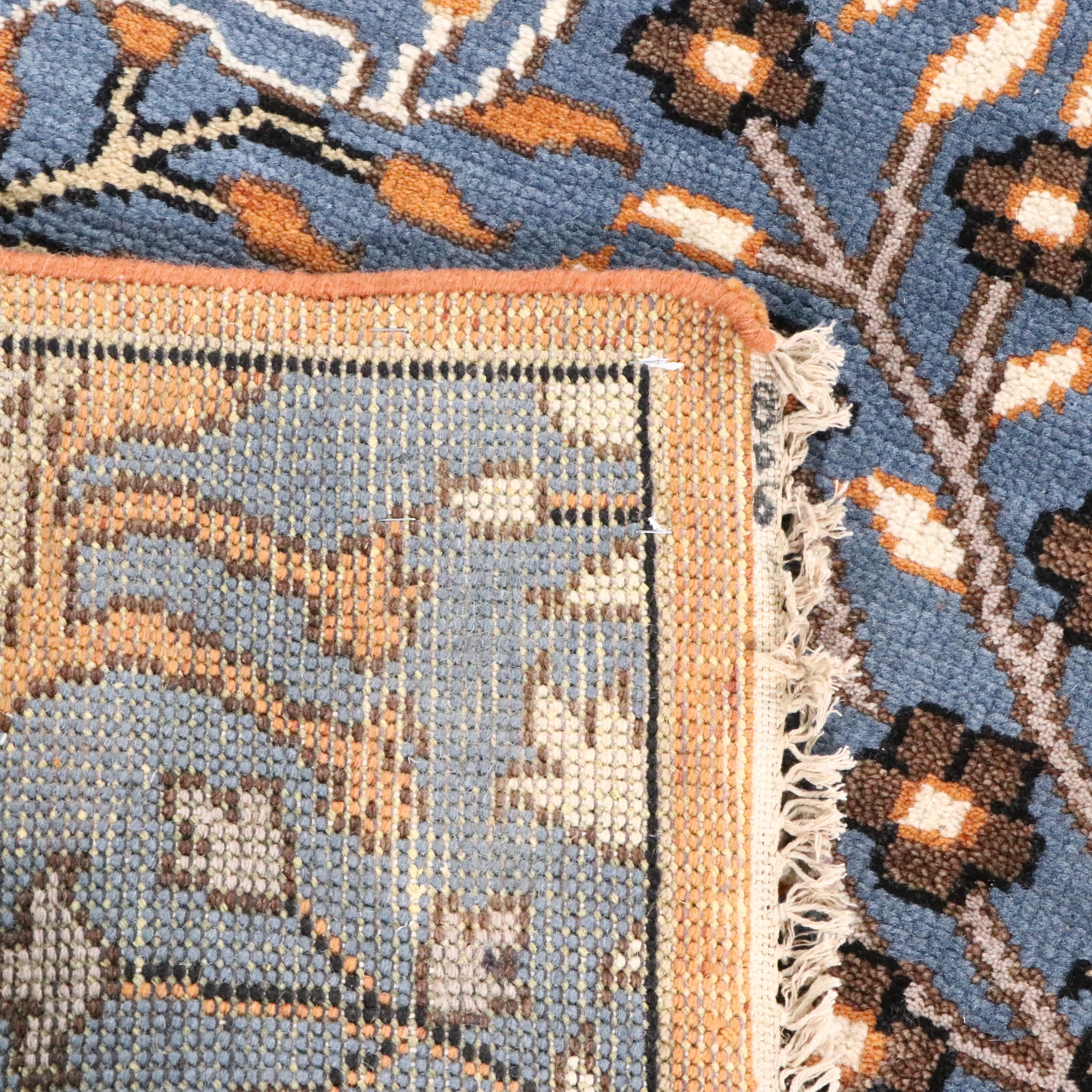 2'6 x 7'11 Hand-Knotted Indo-Persian Ziegler Style Carpet Runner