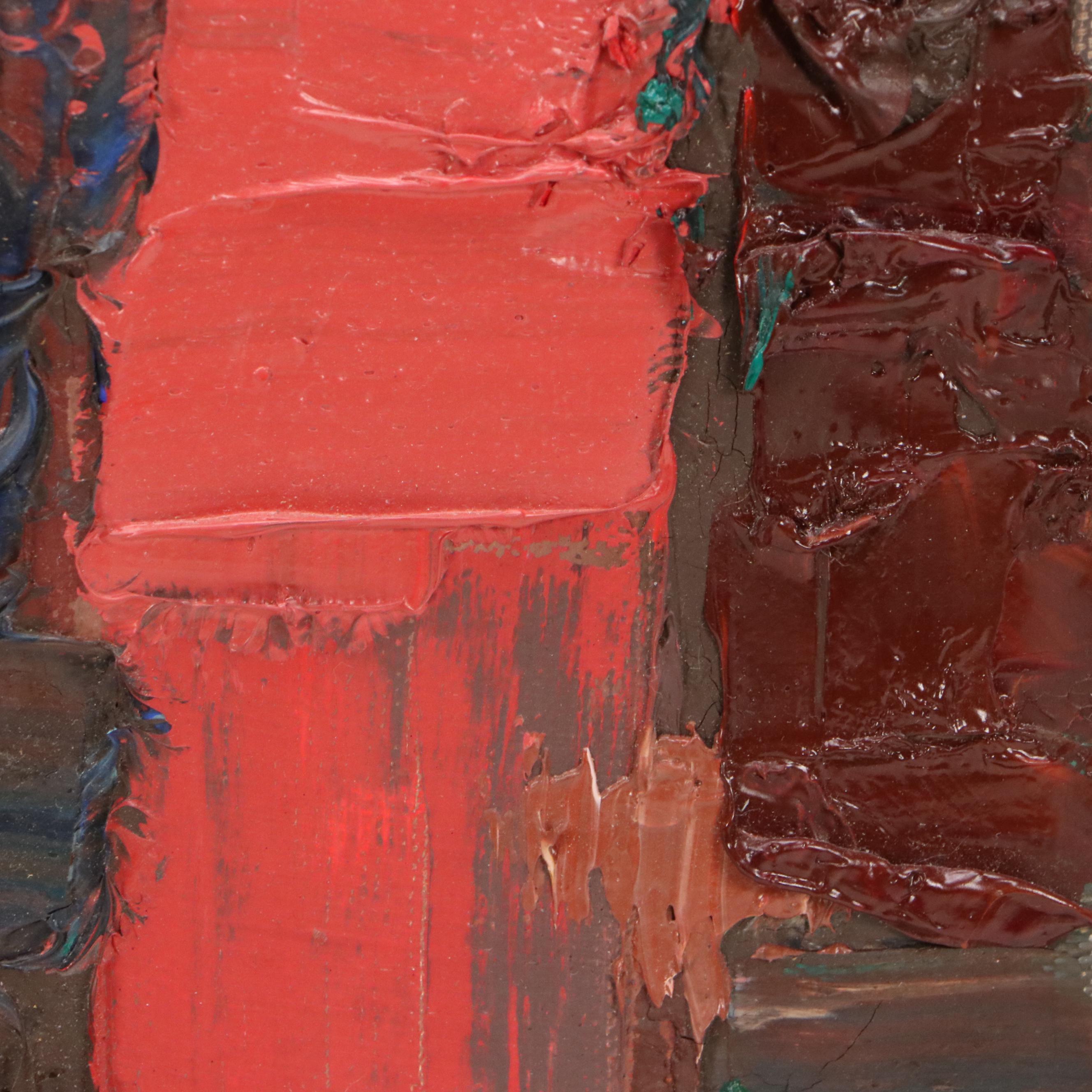 Greg Stoner Impasto Cityscape Oil Painting "City View"