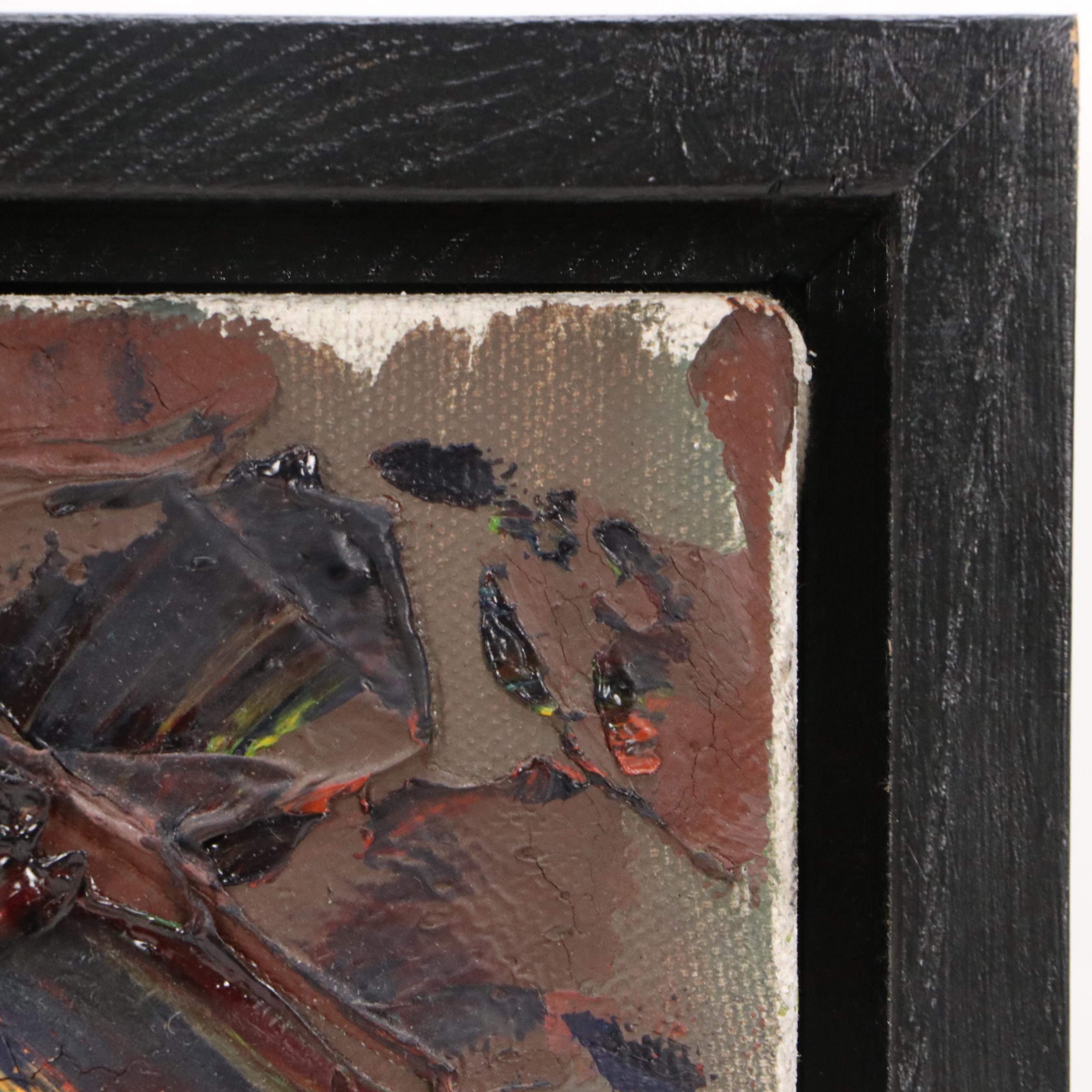 Greg Stoner Impasto Cityscape Oil Painting "City View"