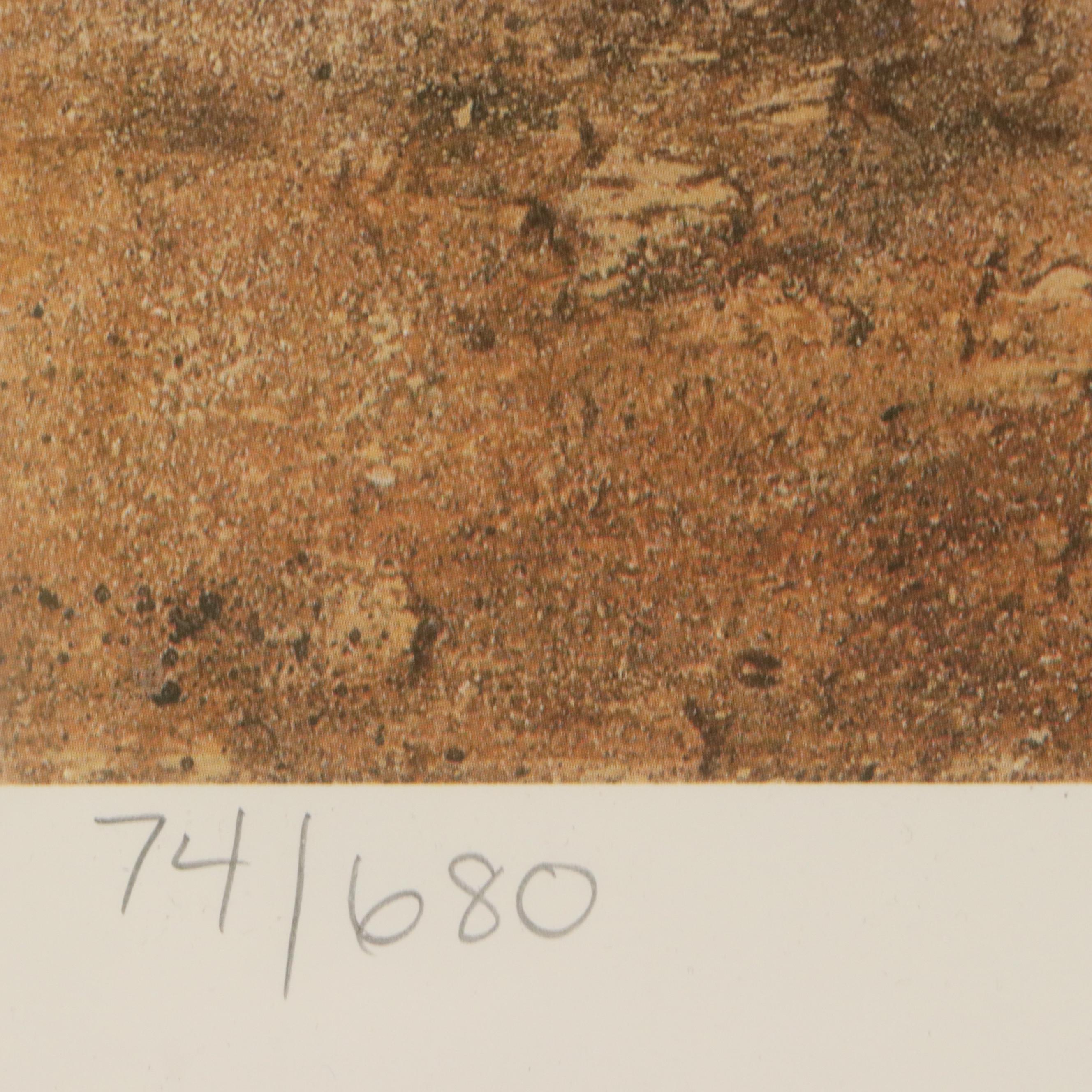 Bill Burkett Offset Lithograph "The Executive Committee"