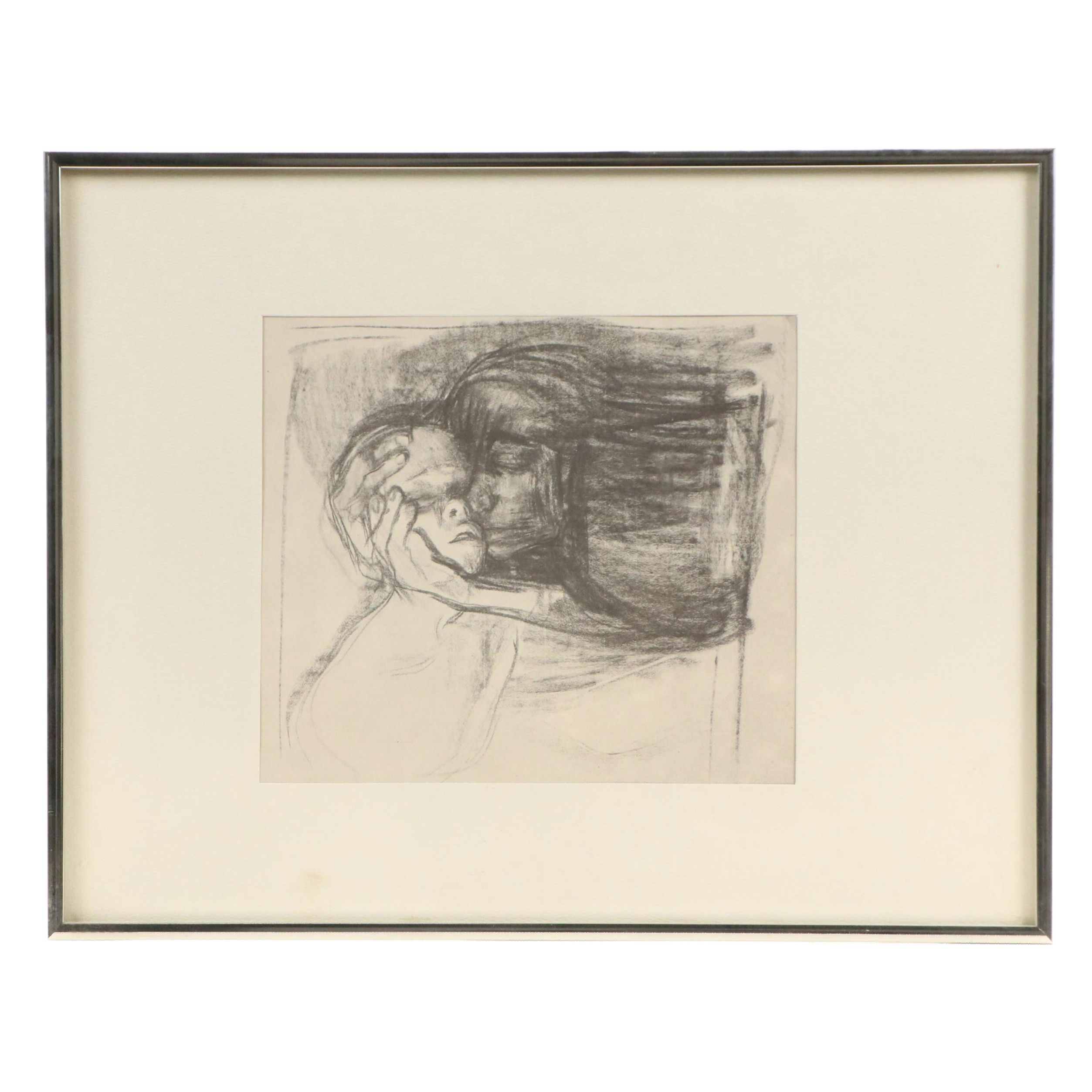 Offset Lithograph After Käthe Kollwitz "Mother and Child"