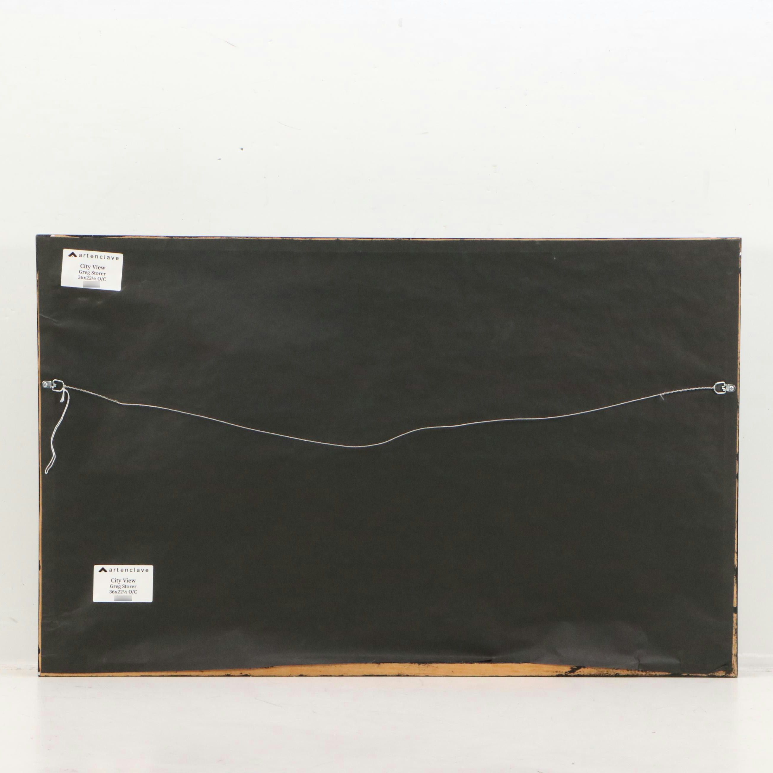 Greg Stoner Impasto Cityscape Oil Painting "City View"