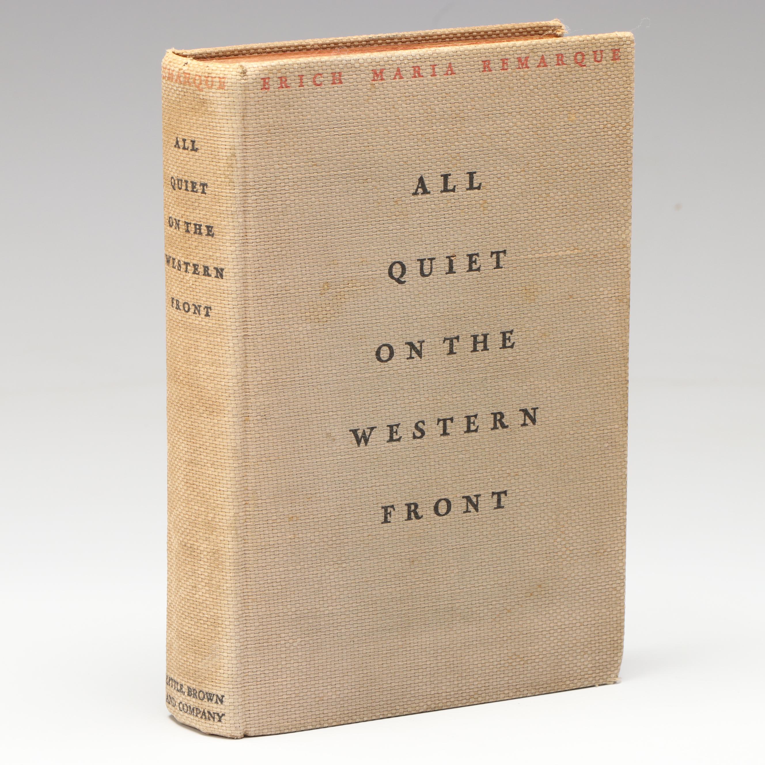 First American Printing "All Quiet on the Western Front" by Erich Maria Remarque