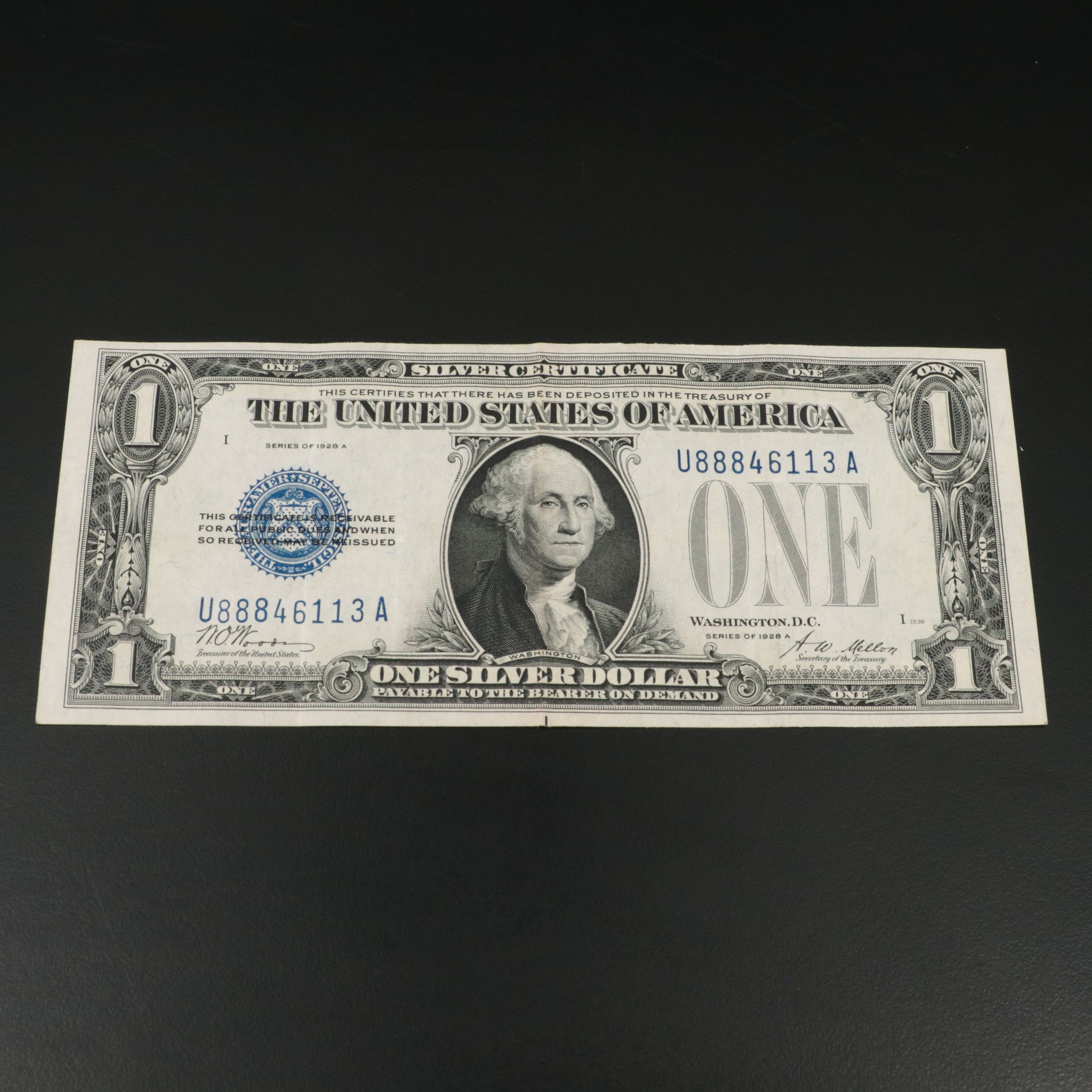 1928 A One Dollar Funny Back Silver Certificate