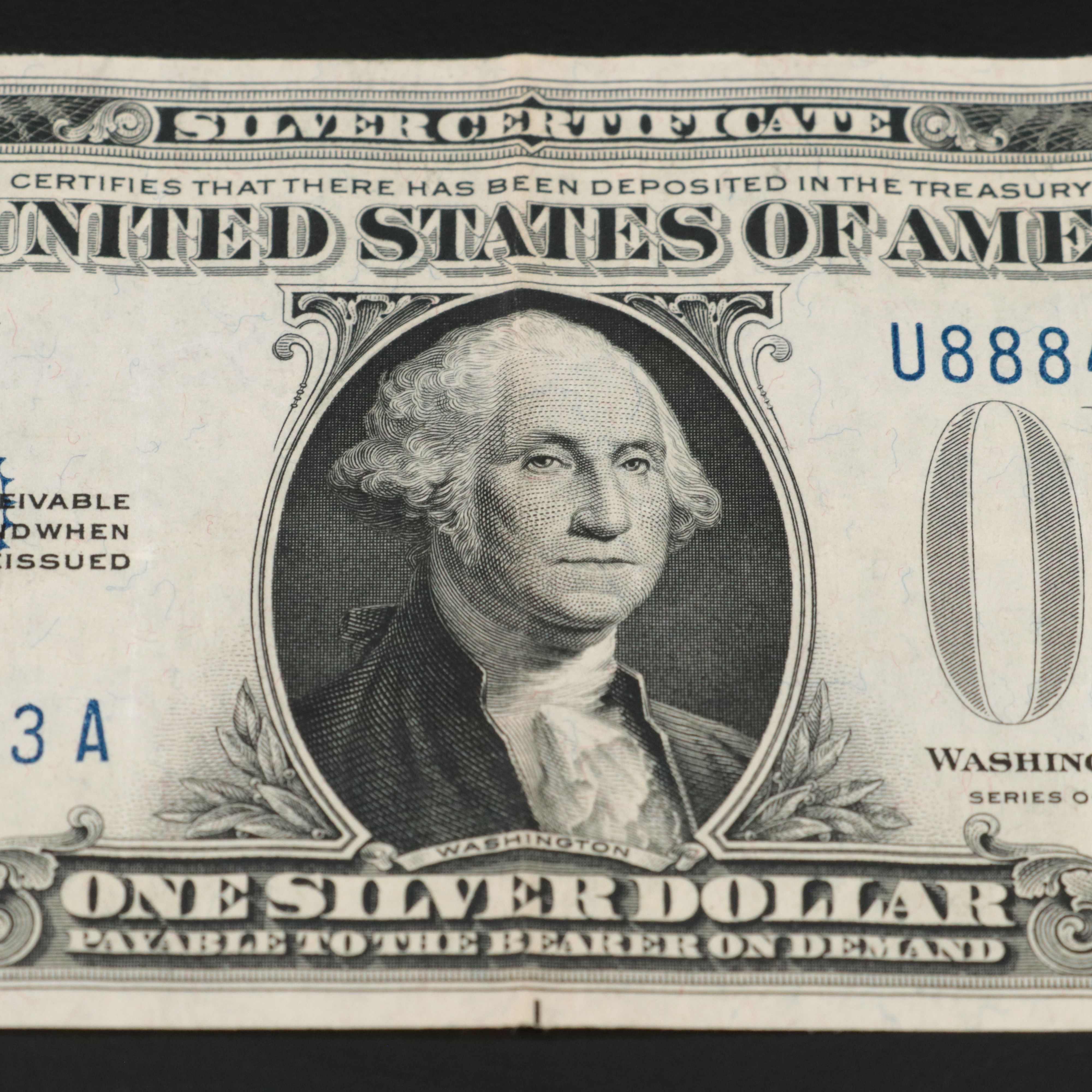 1928 A One Dollar Funny Back Silver Certificate