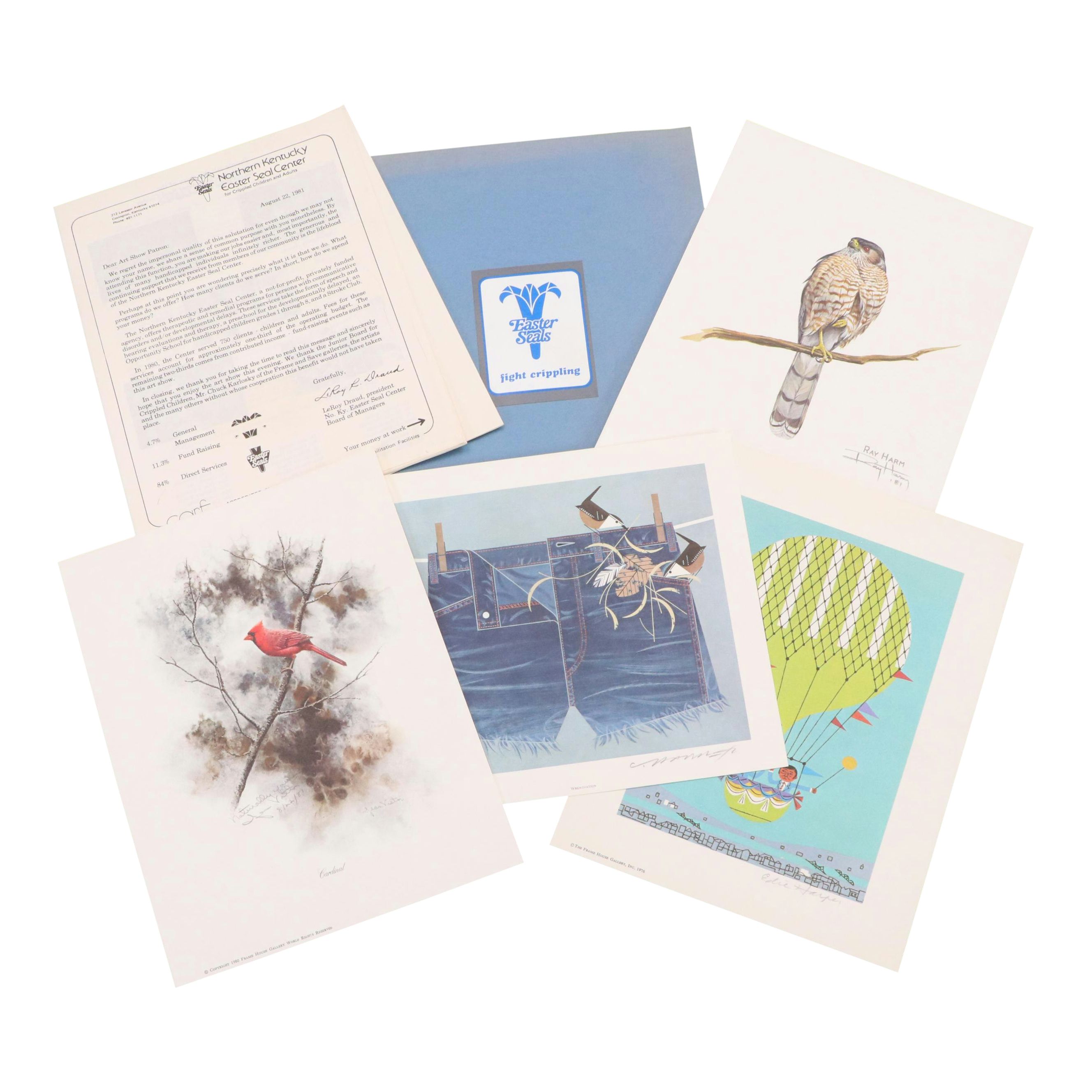 Portfolio of Offset Lithographs by Charley and Edie Harper and More, 1970s–80s