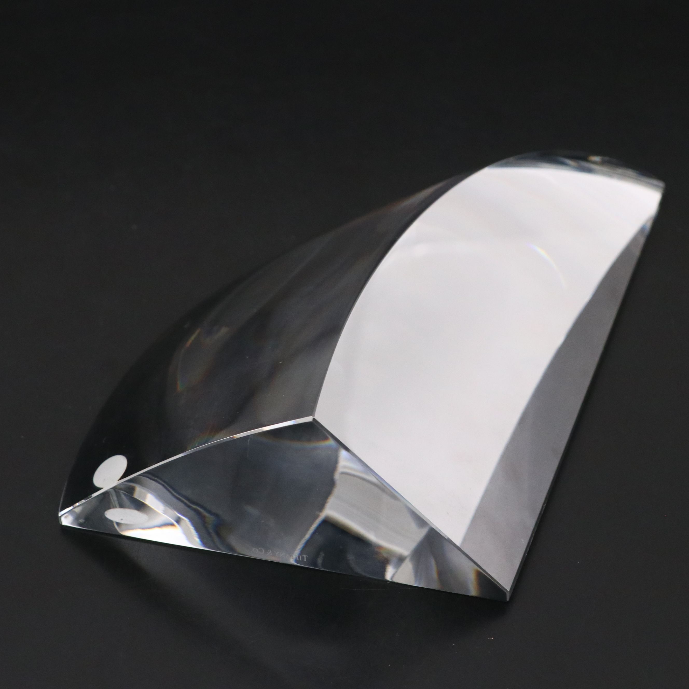 Tiffany & Co. Crystal Sail Sculpture