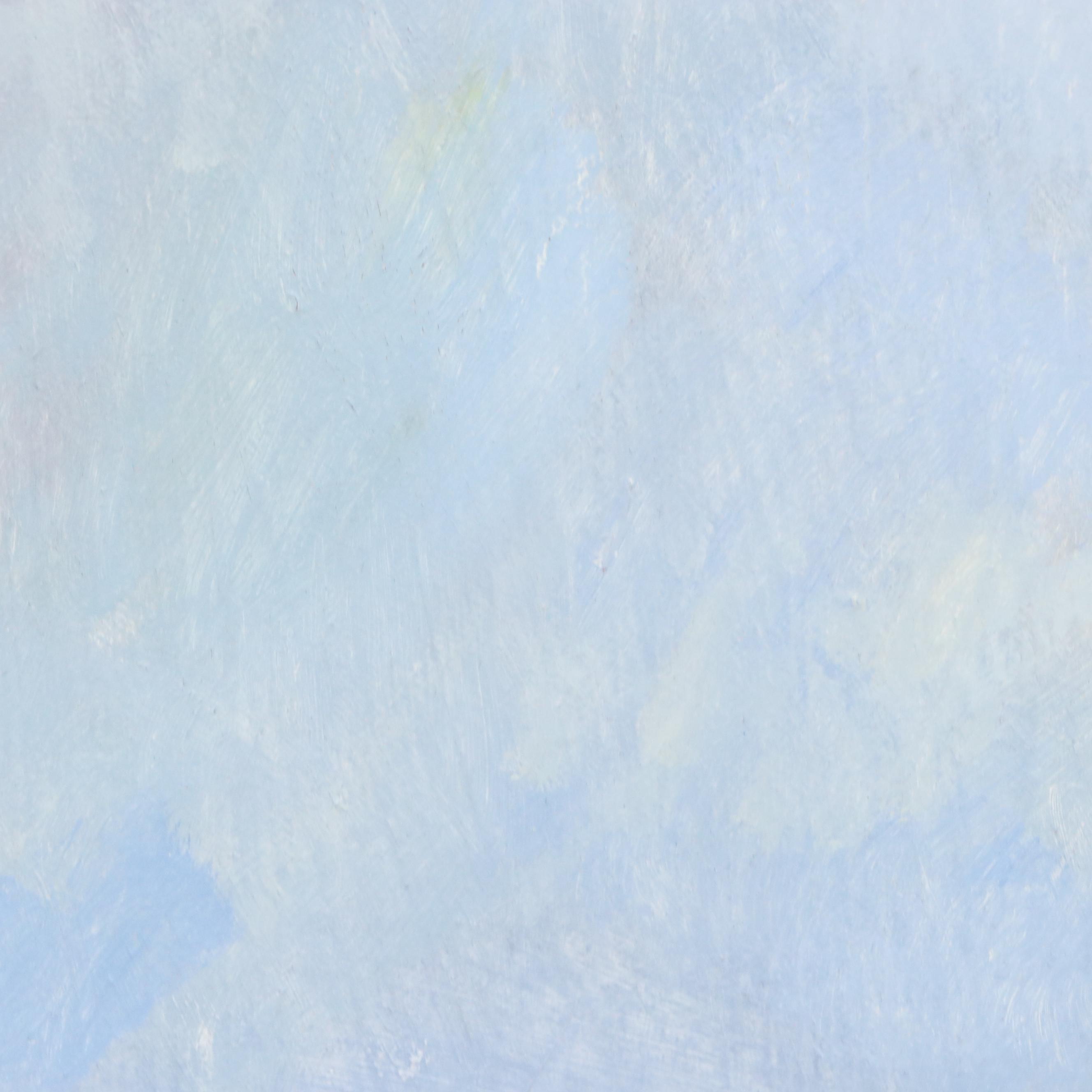 Nate Flanagan Landscape Oil Painting with Sparse Trees "Dramatic Sky"