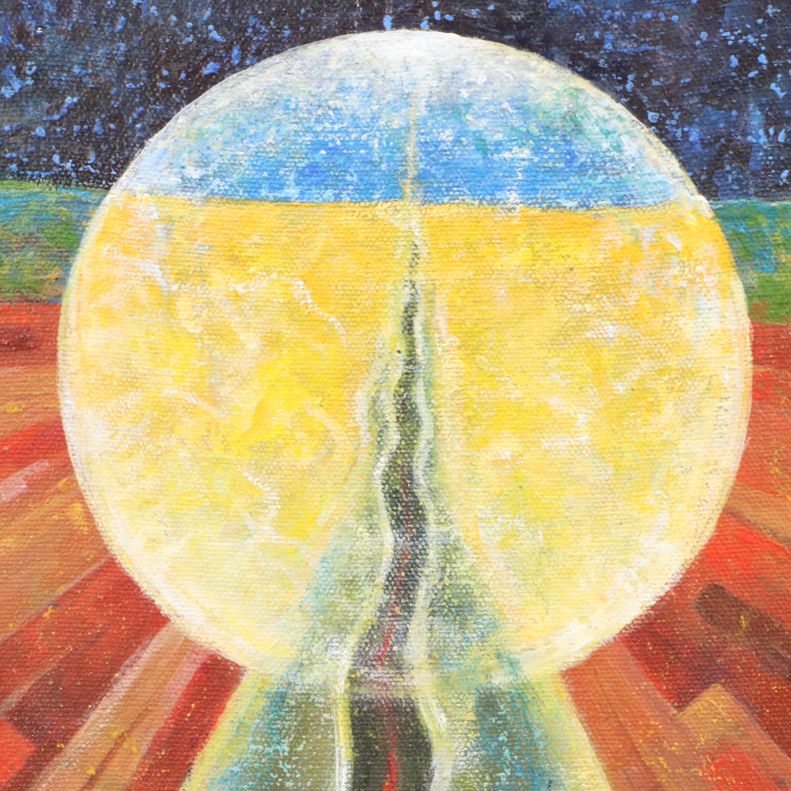 Subhendu Biswas Acrylic Painting "Play of Power," 21st Century