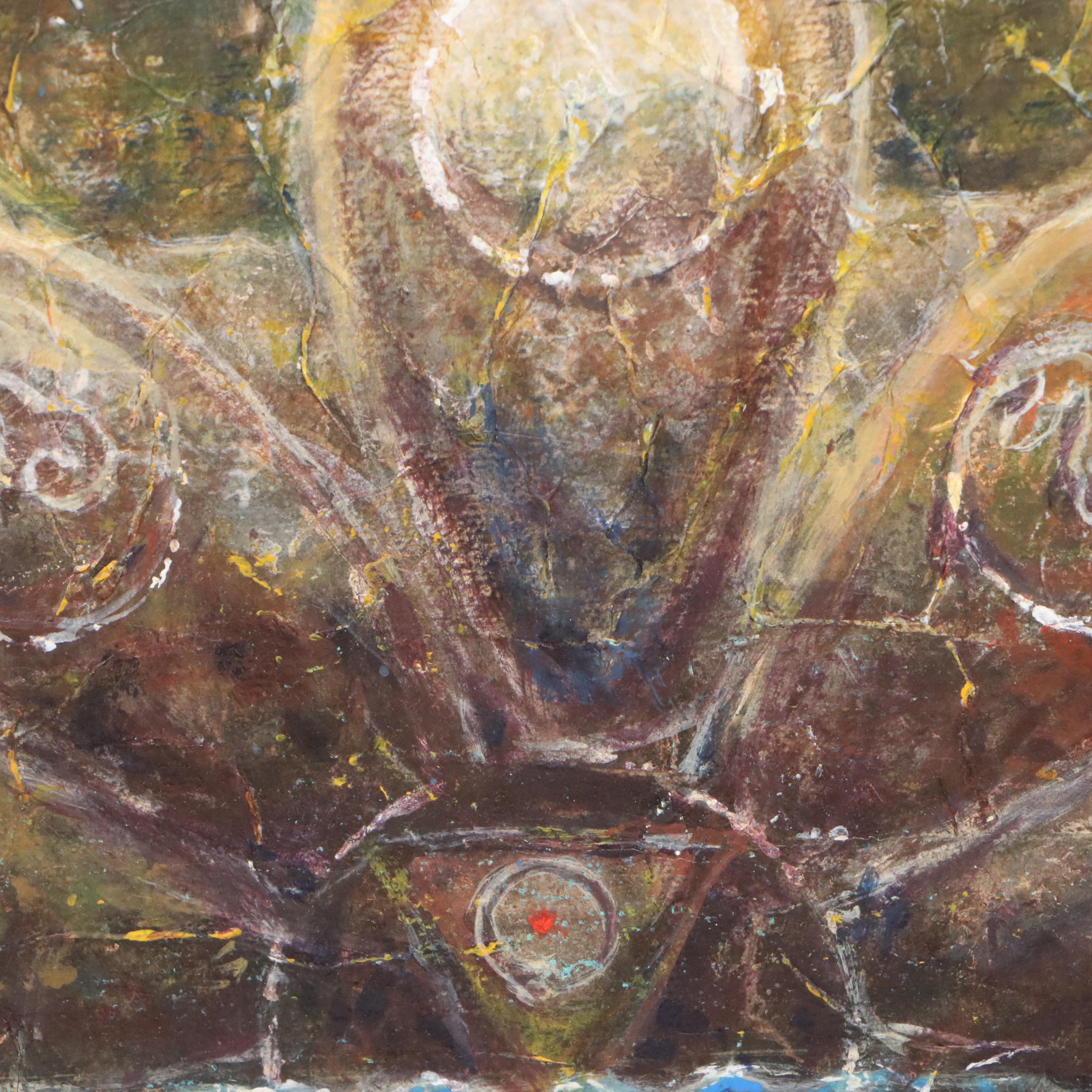 Subhendu Biswas Acrylic Painting "Play of Power," 21st Century