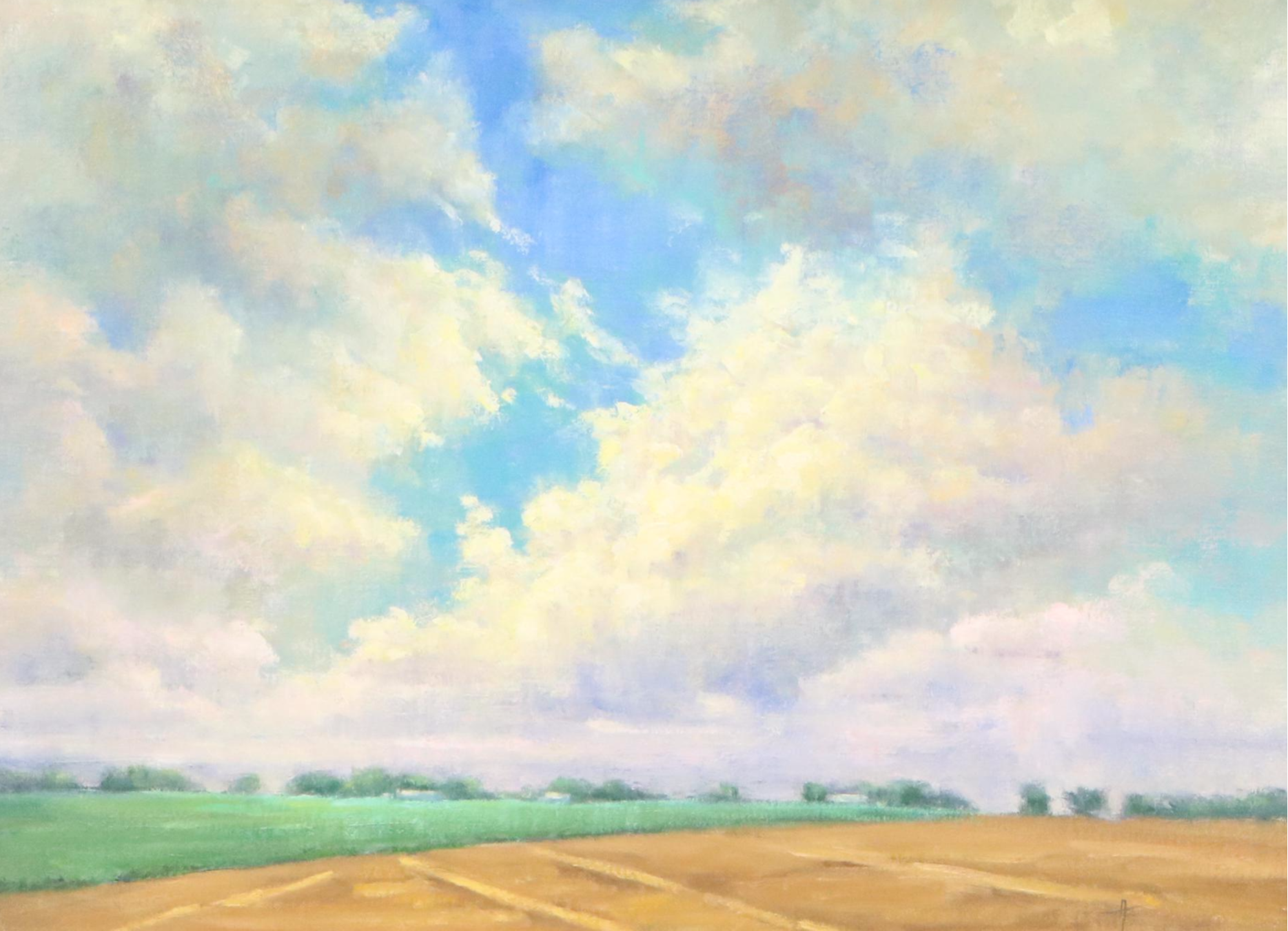 Ann Jenemann Atmospheric Landscape "Ohio Sky," 21st Century