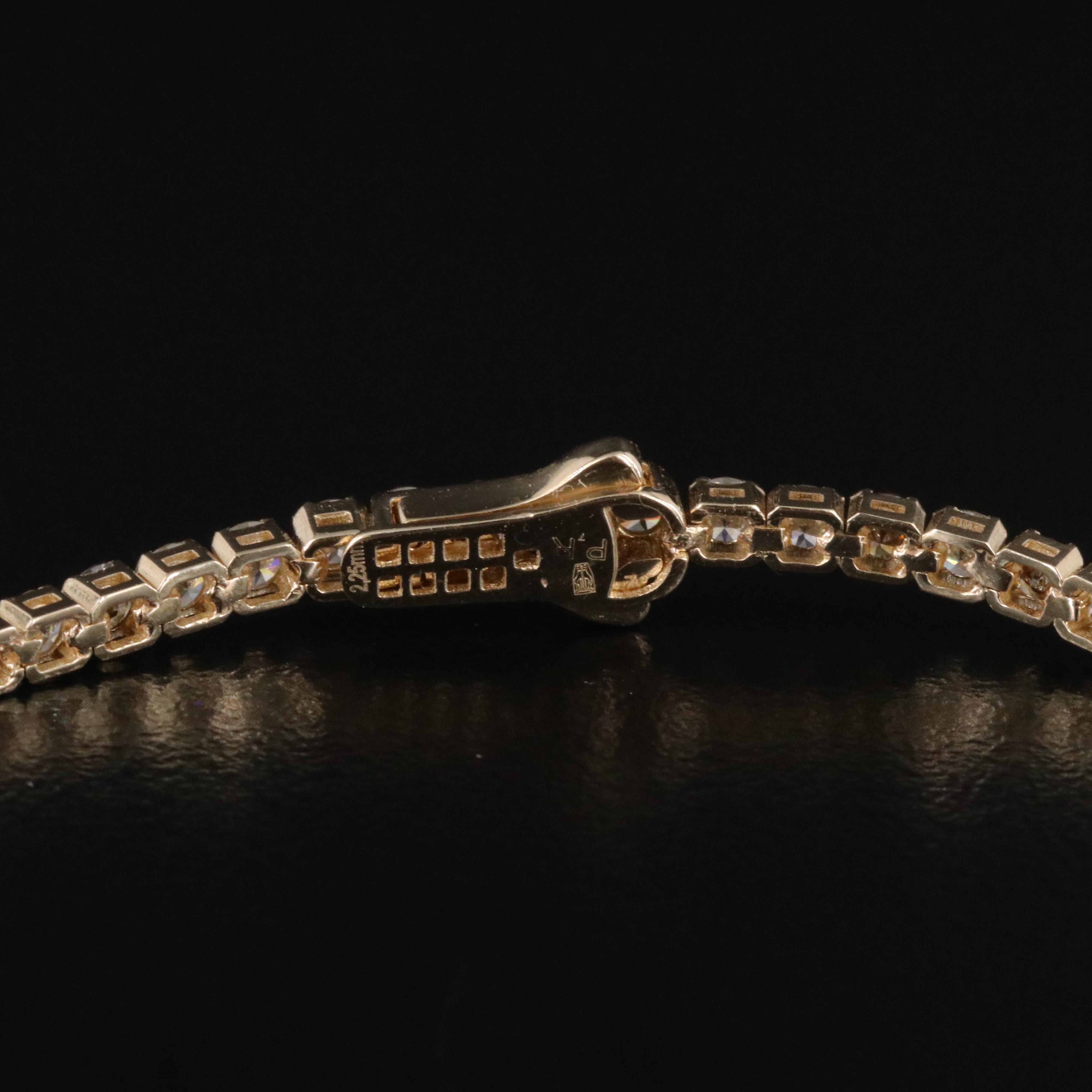 14K 4.00 CTW Diamond Line Bracelet with IGI Jewelry Report
