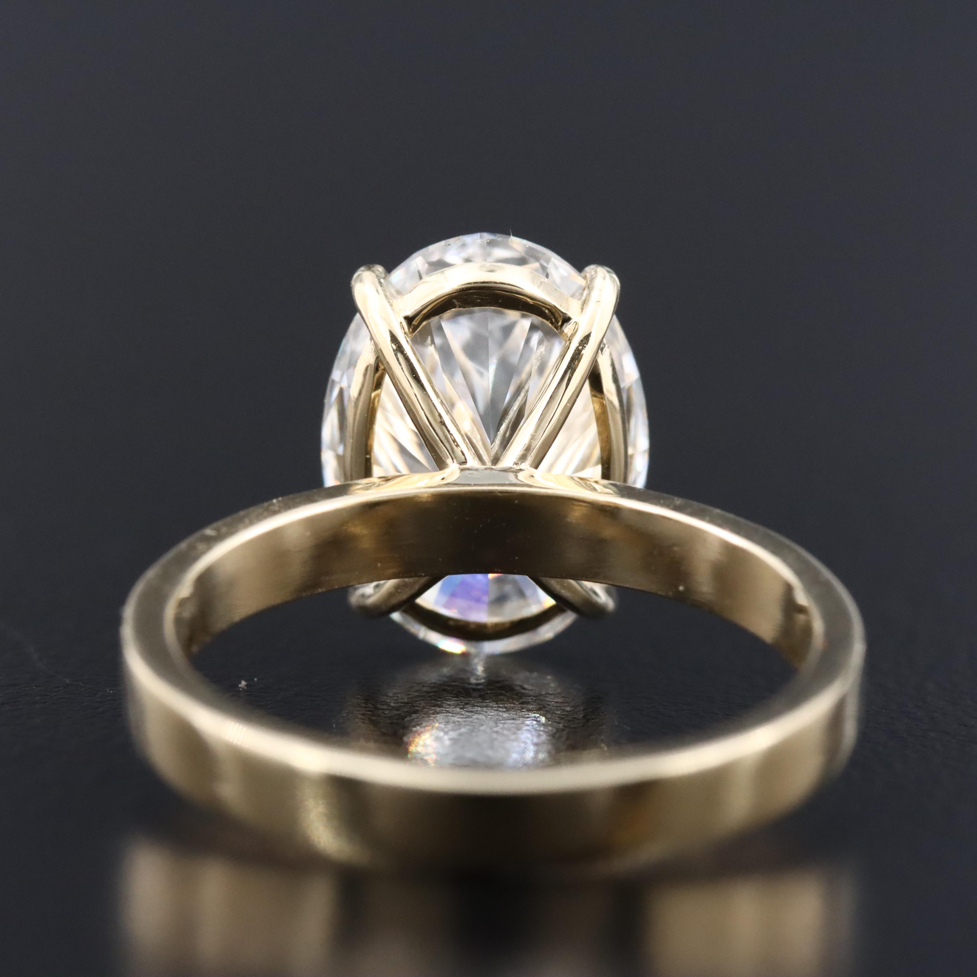 14K 5.04 CT Lab Grown Diamond Ring with IGI Report