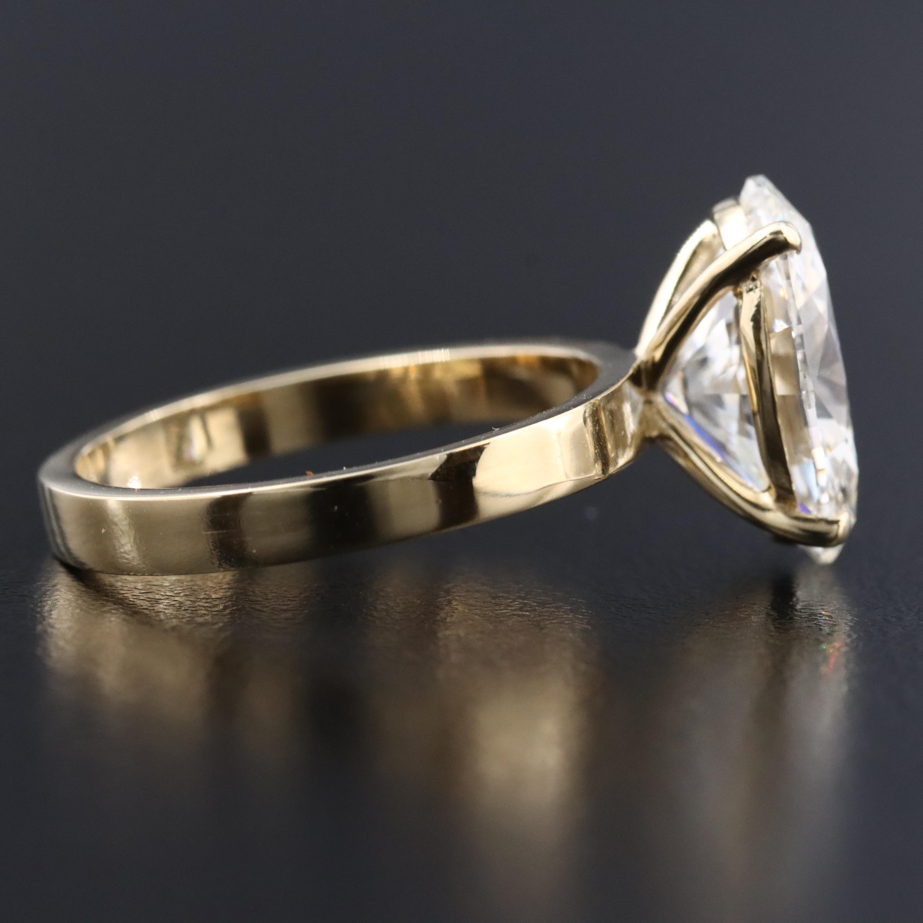 14K 5.04 CT Lab Grown Diamond Ring with IGI Report