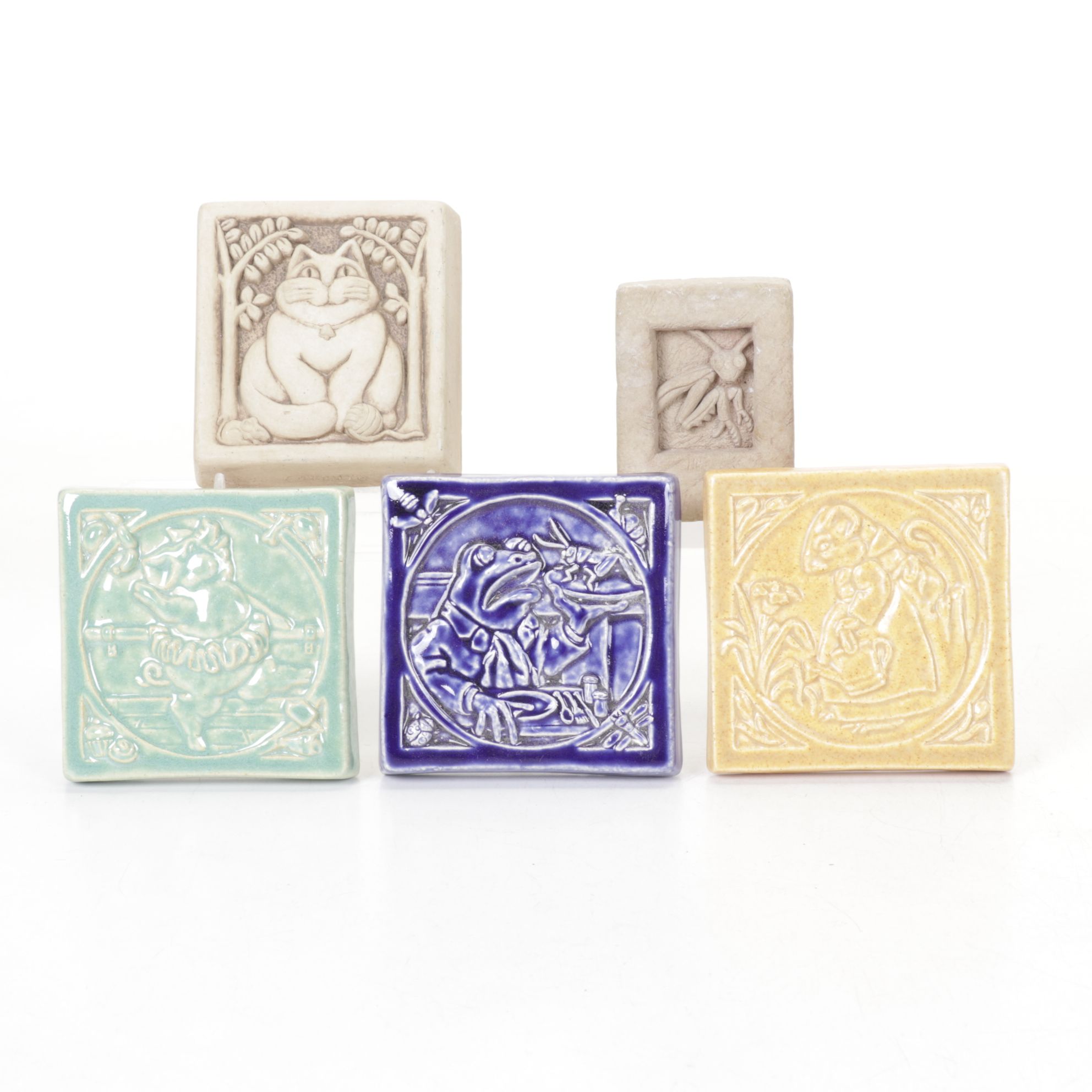 Carruth Tile Artisan Made "Swine Lake", "Black Swamp Cafe" & More Tile Decor