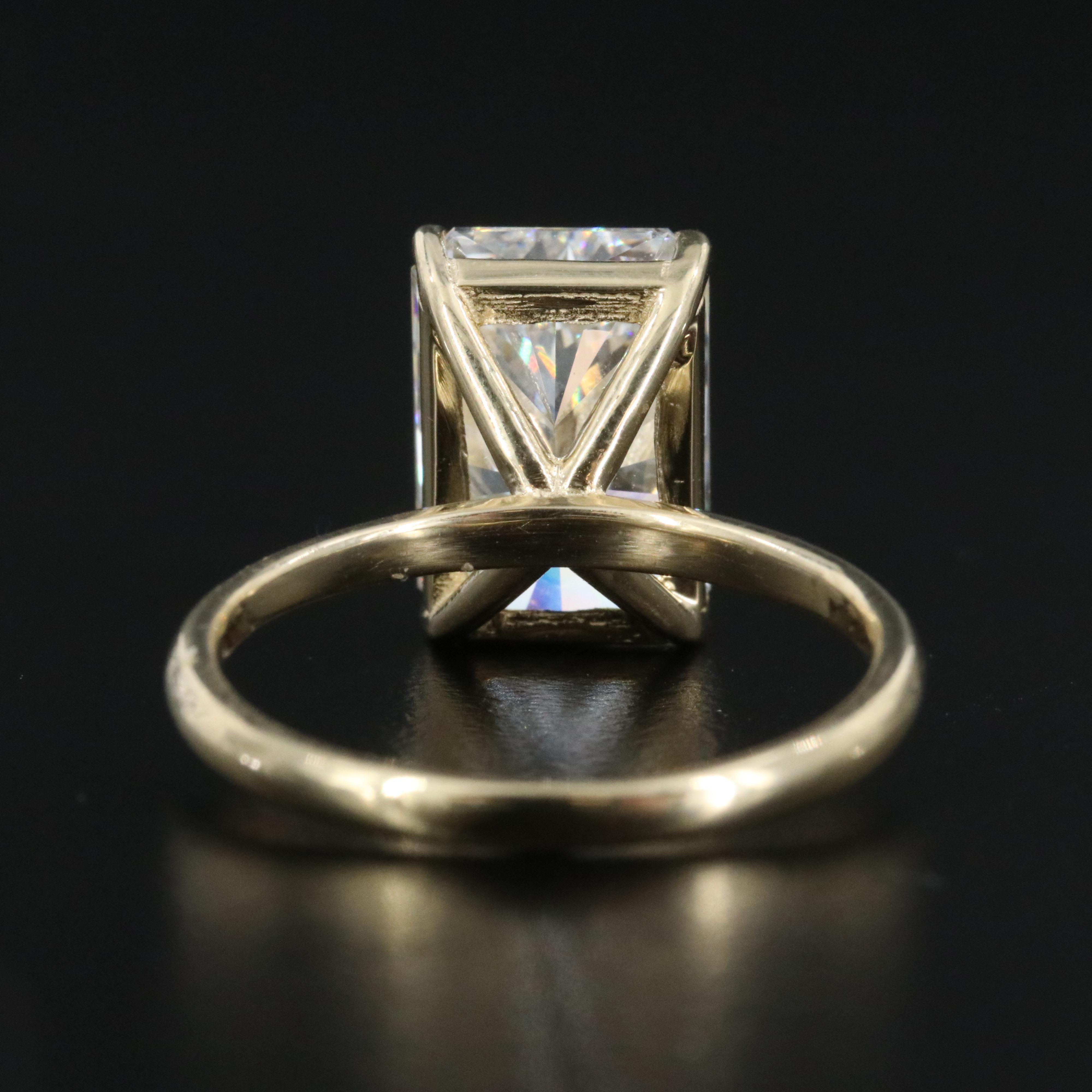 14K 5.07 CT Lab Grown Diamond Solitaire Ring with IGI Report