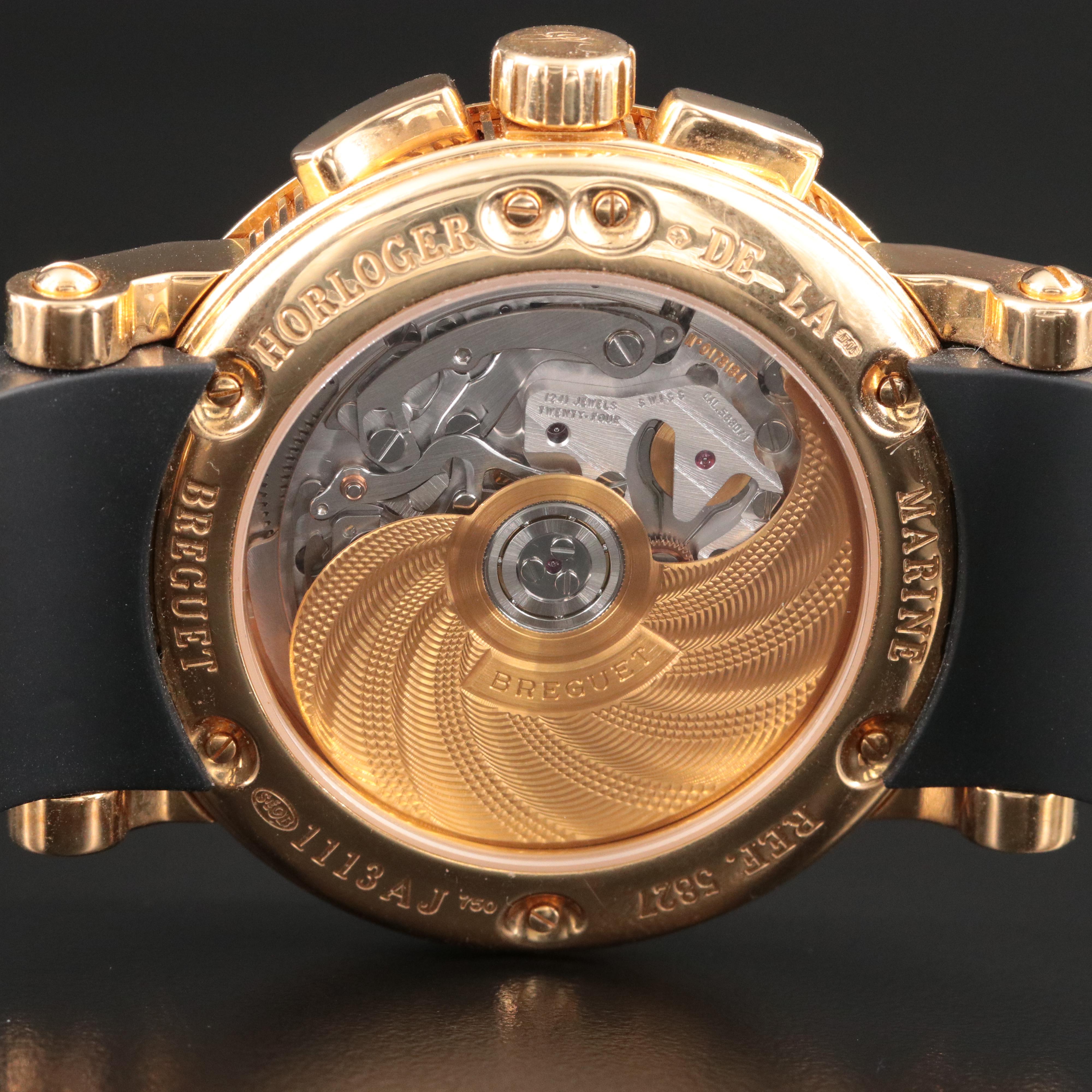 Breguet Marine Chronograph 18K Gold Watch