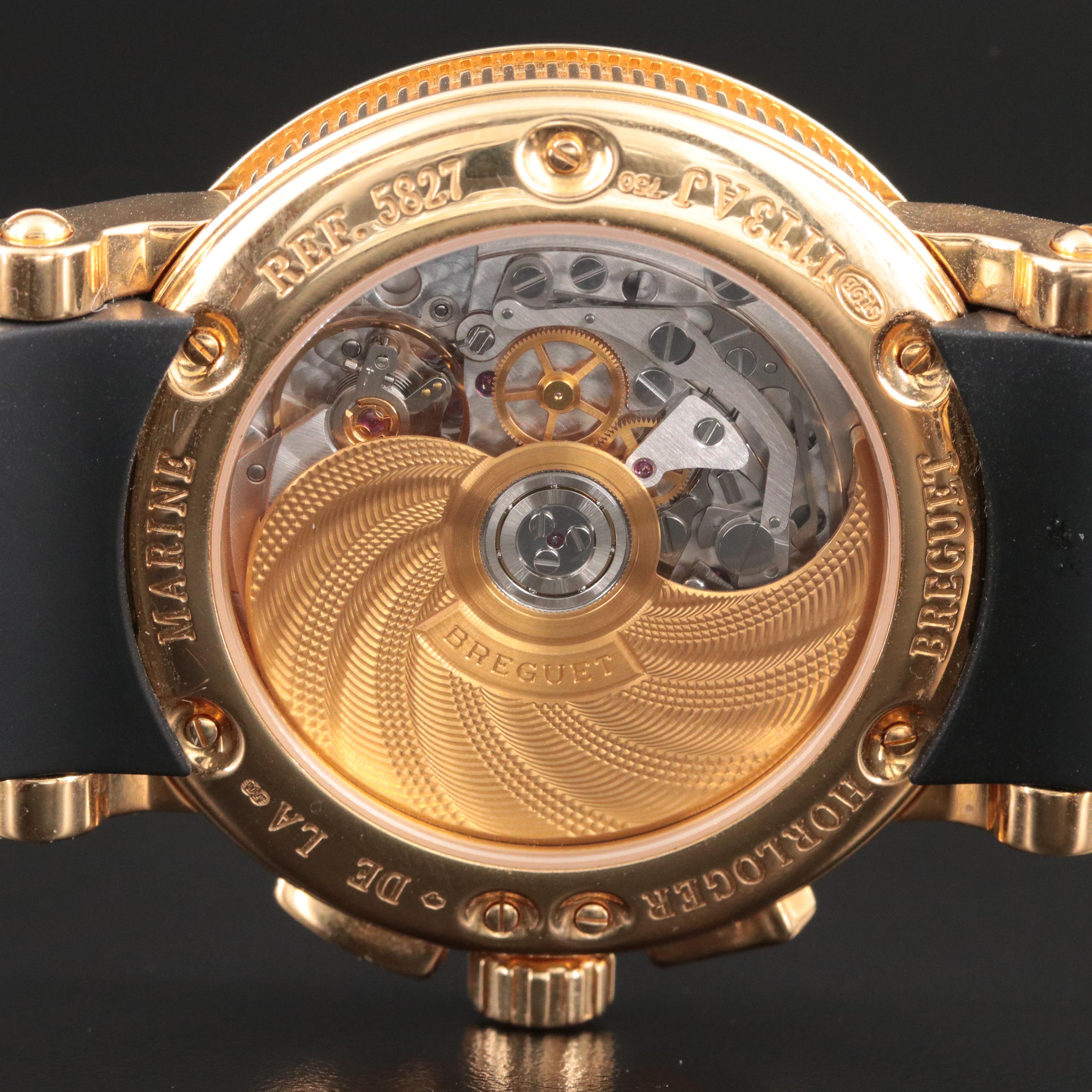 Breguet Marine Chronograph 18K Gold Watch