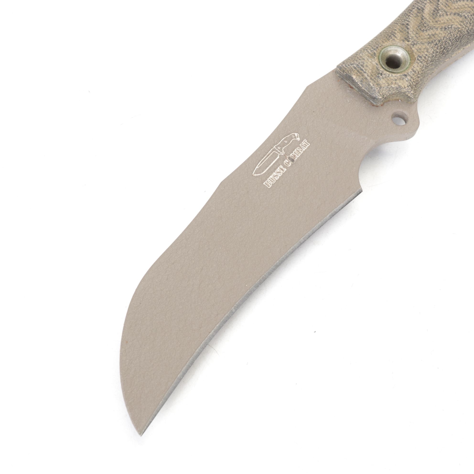 Busse Combat Fixed Blade Knife with Olive Scabbard