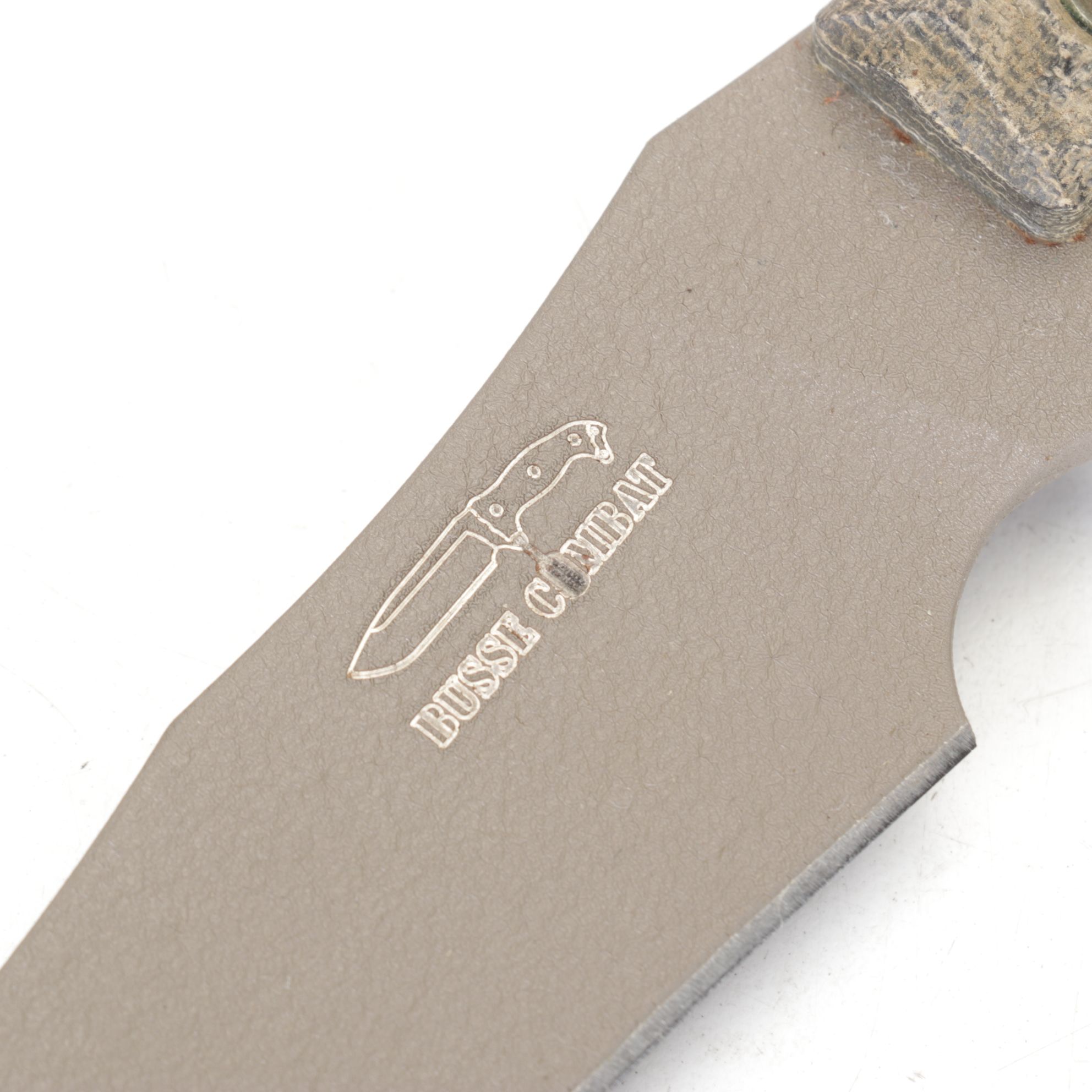 Busse Combat Fixed Blade Knife with Olive Scabbard